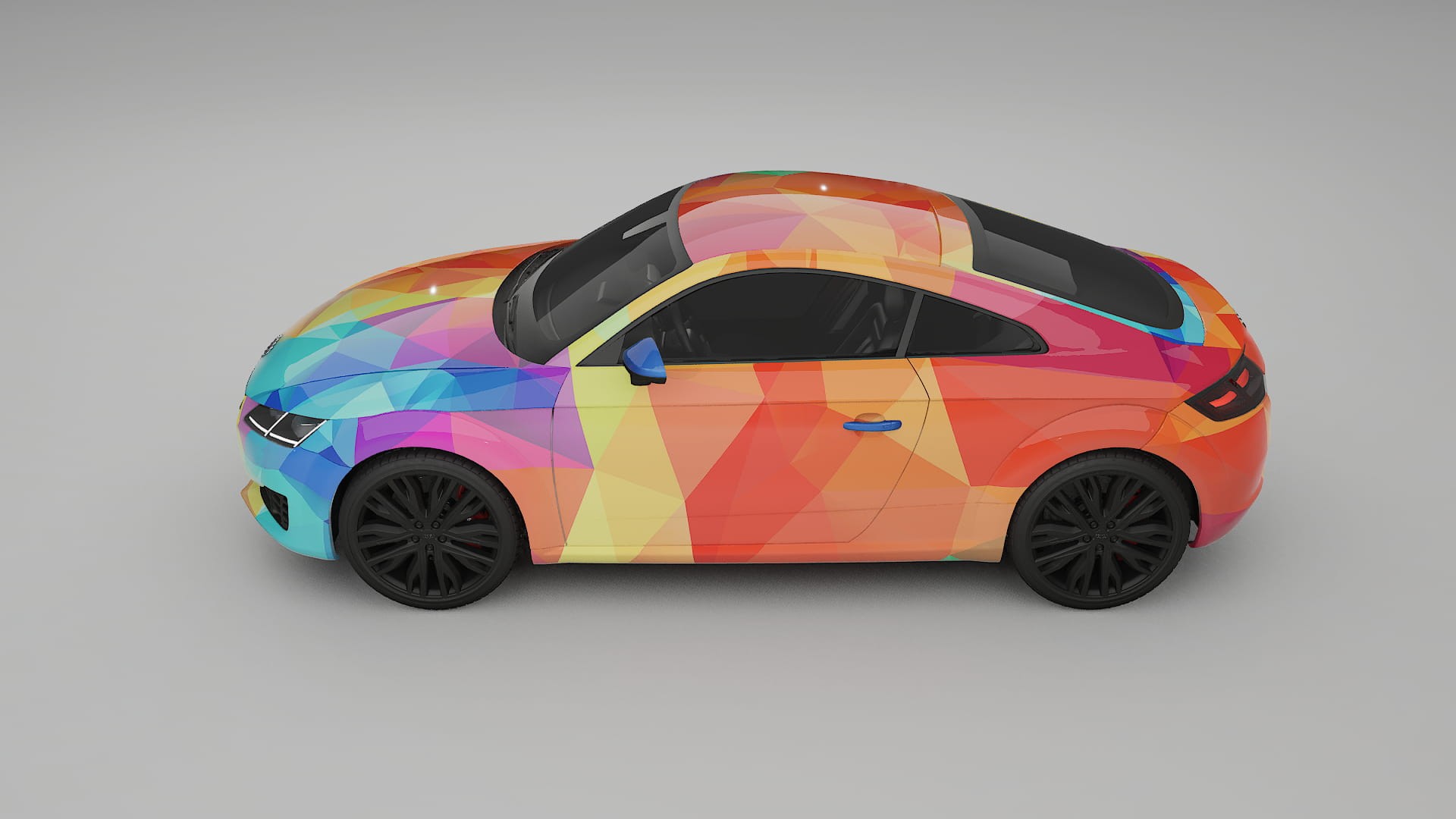 Audi TT Coupe 8S prefacelift pre-LCI VECTOR VIBE – Kit Wrap PPF Personalizado em Filme de Poliuretano Imprimível