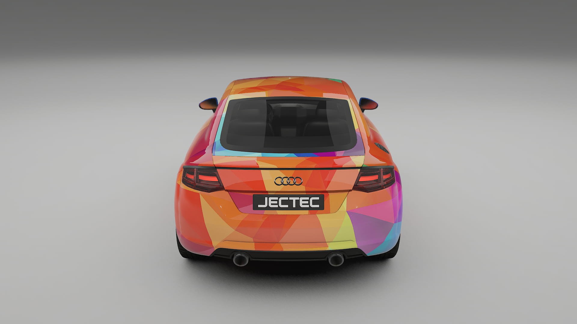 Audi TT Coupe 8S prefacelift pre-LCI VECTOR VIBE – Kit Wrap PPF Personalizado em Filme de Poliuretano Imprimível