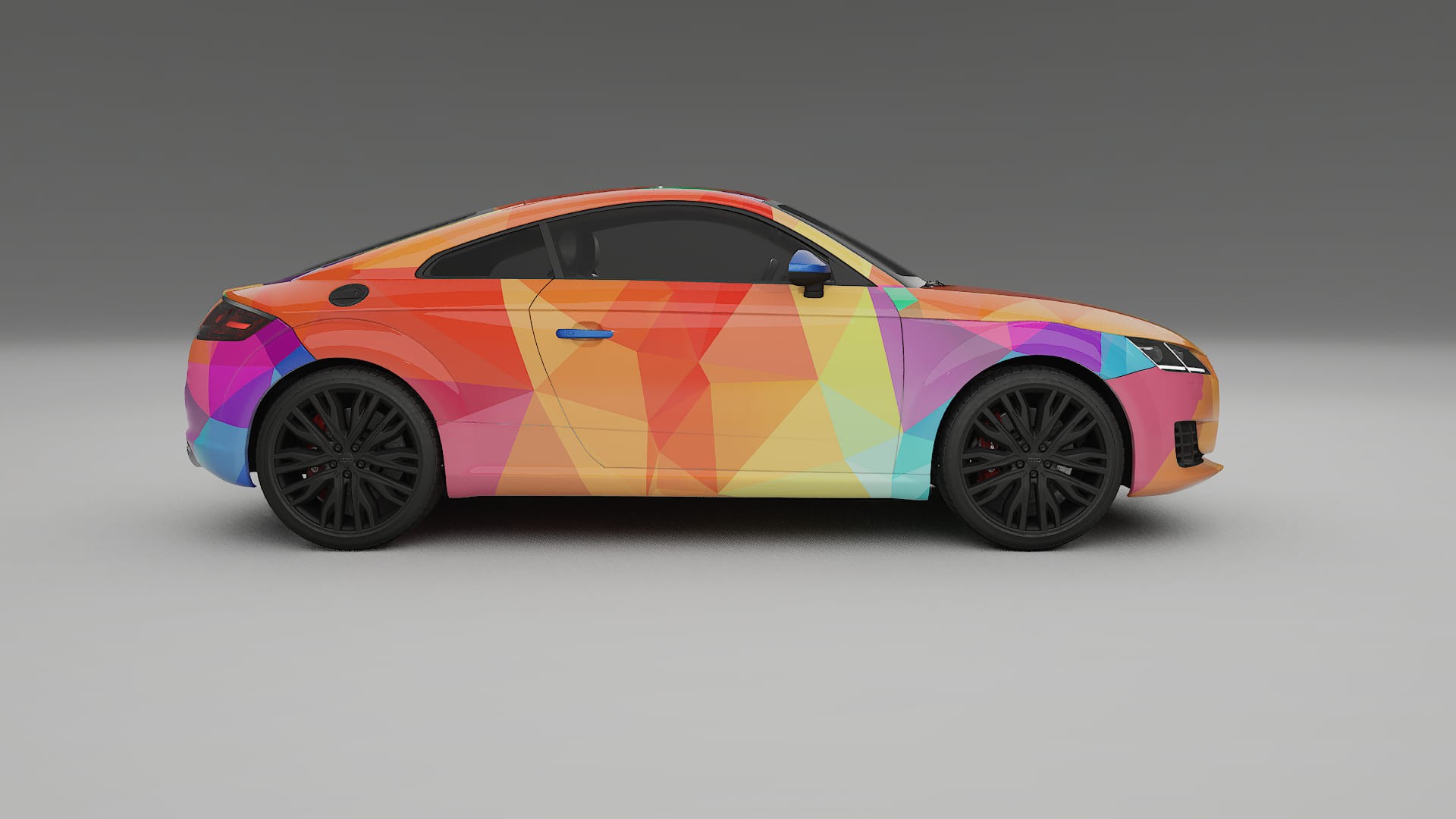 Audi TT Coupe 8S prefacelift pre-LCI VECTOR VIBE – Kit Wrap PPF Personalizado em Filme de Poliuretano Imprimível