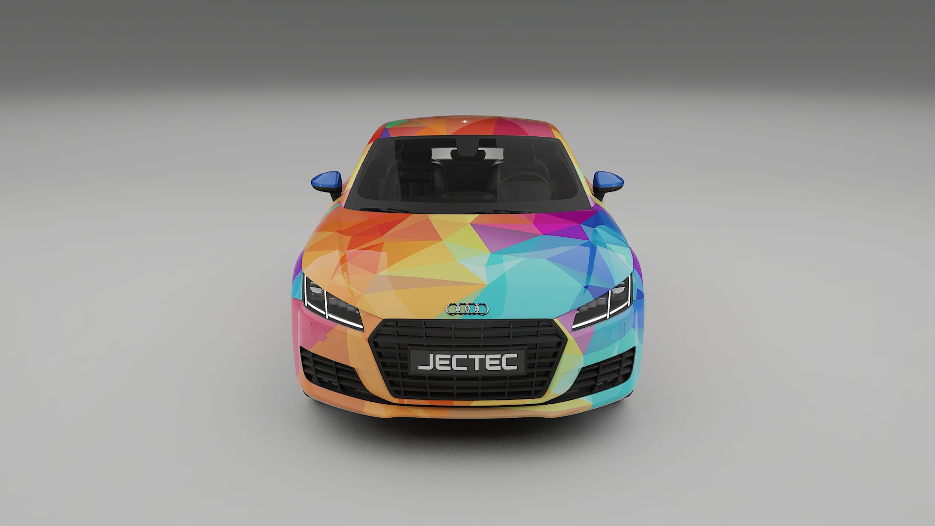 Audi TT Coupe 8S prefacelift pre-LCI VECTOR VIBE – Kit Wrap PPF Personalizado em Filme de Poliuretano Imprimível