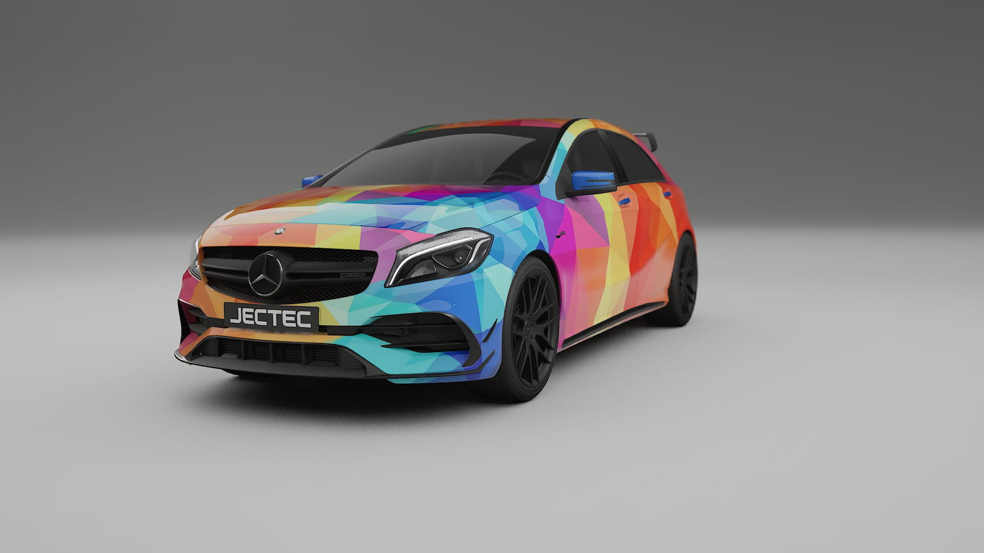 Mercedes A45 AMG W176 VECTOR VIBE – Kit Wrap PPF Personalizado em Filme de Poliuretano Imprimível