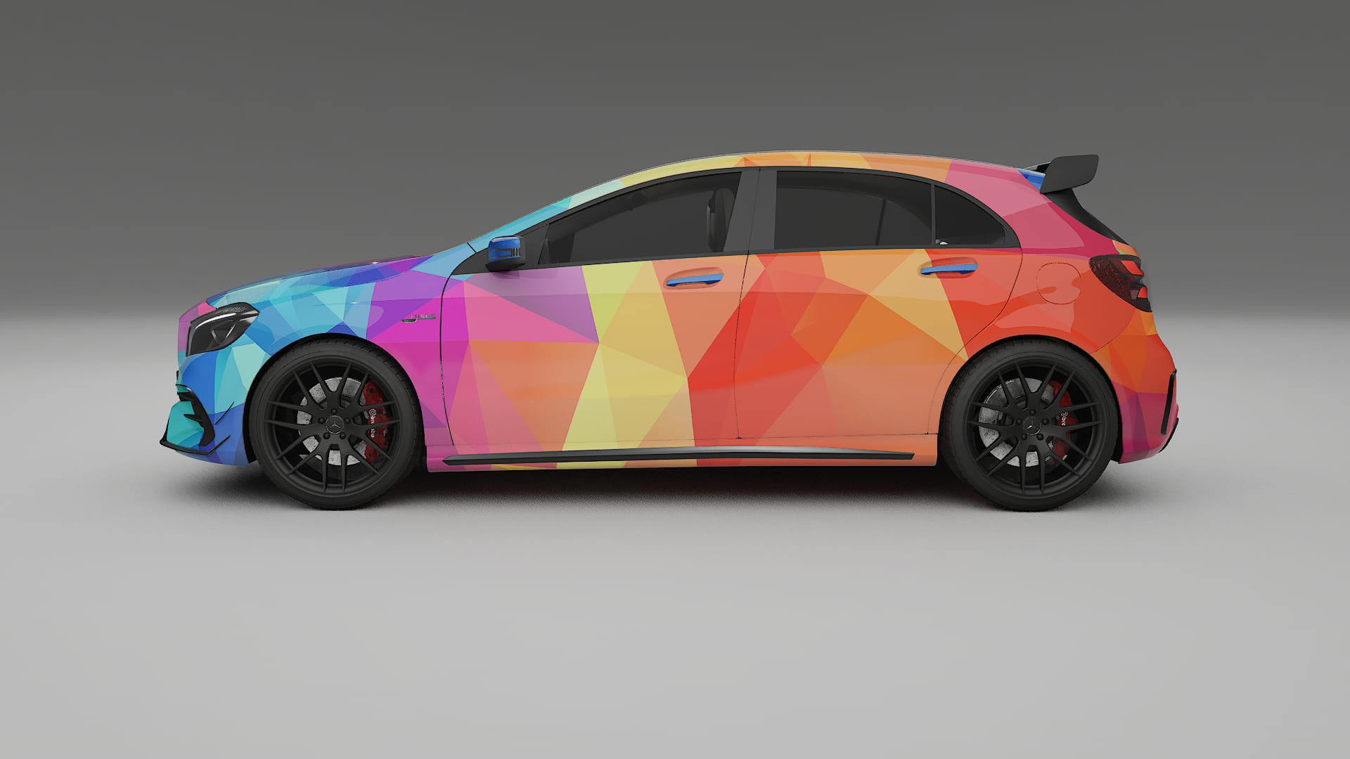Mercedes A45 AMG W176 VECTOR VIBE – Kit Wrap PPF Personalizado em Filme de Poliuretano Imprimível