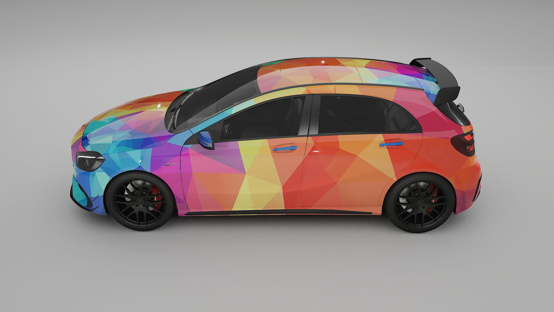 Mercedes A45 AMG W176 VECTOR VIBE – Kit Wrap PPF Personalizado em Filme de Poliuretano Imprimível