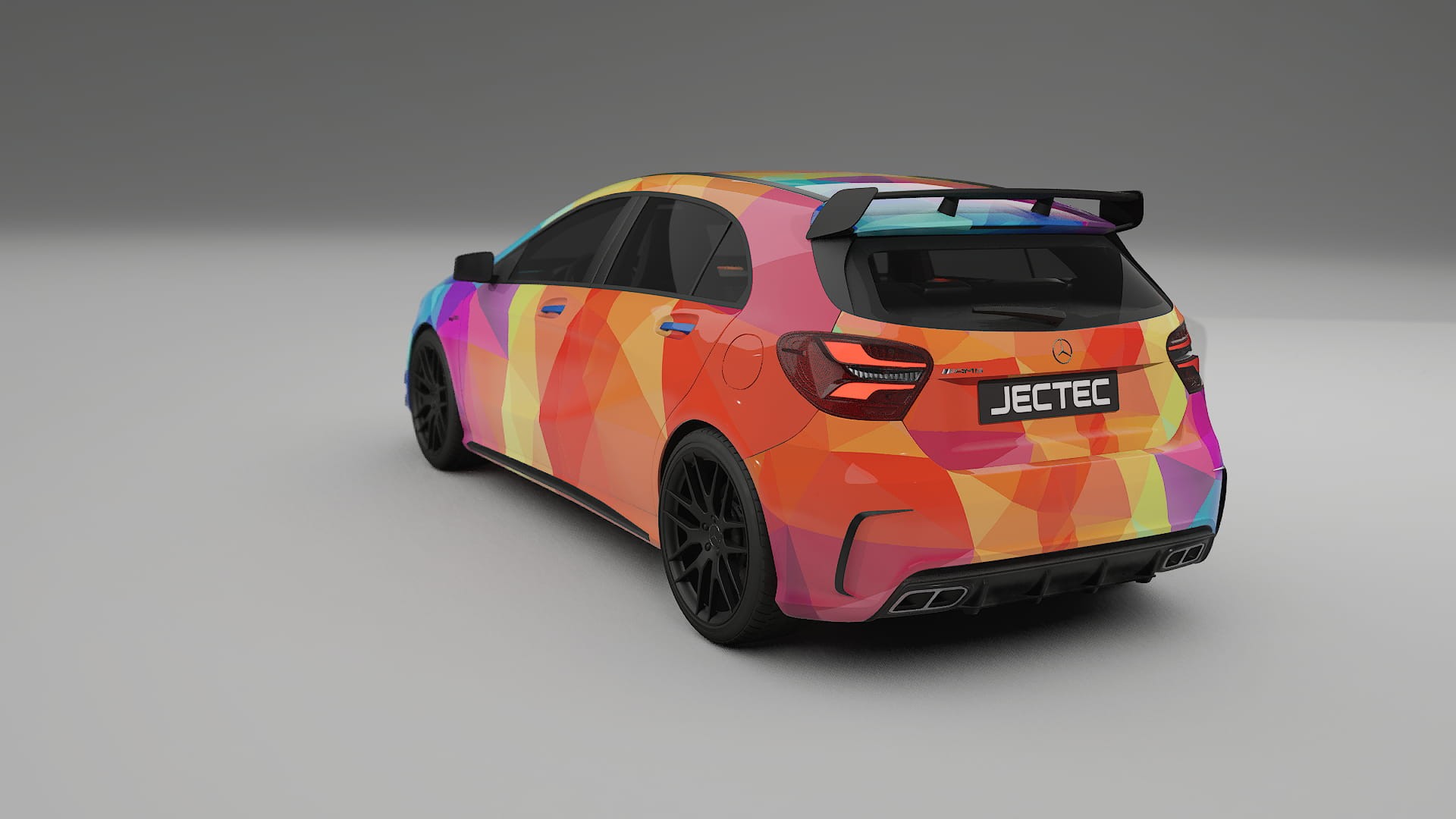 Mercedes A45 AMG W176 VECTOR VIBE – Kit Wrap PPF Personalizado em Filme de Poliuretano Imprimível