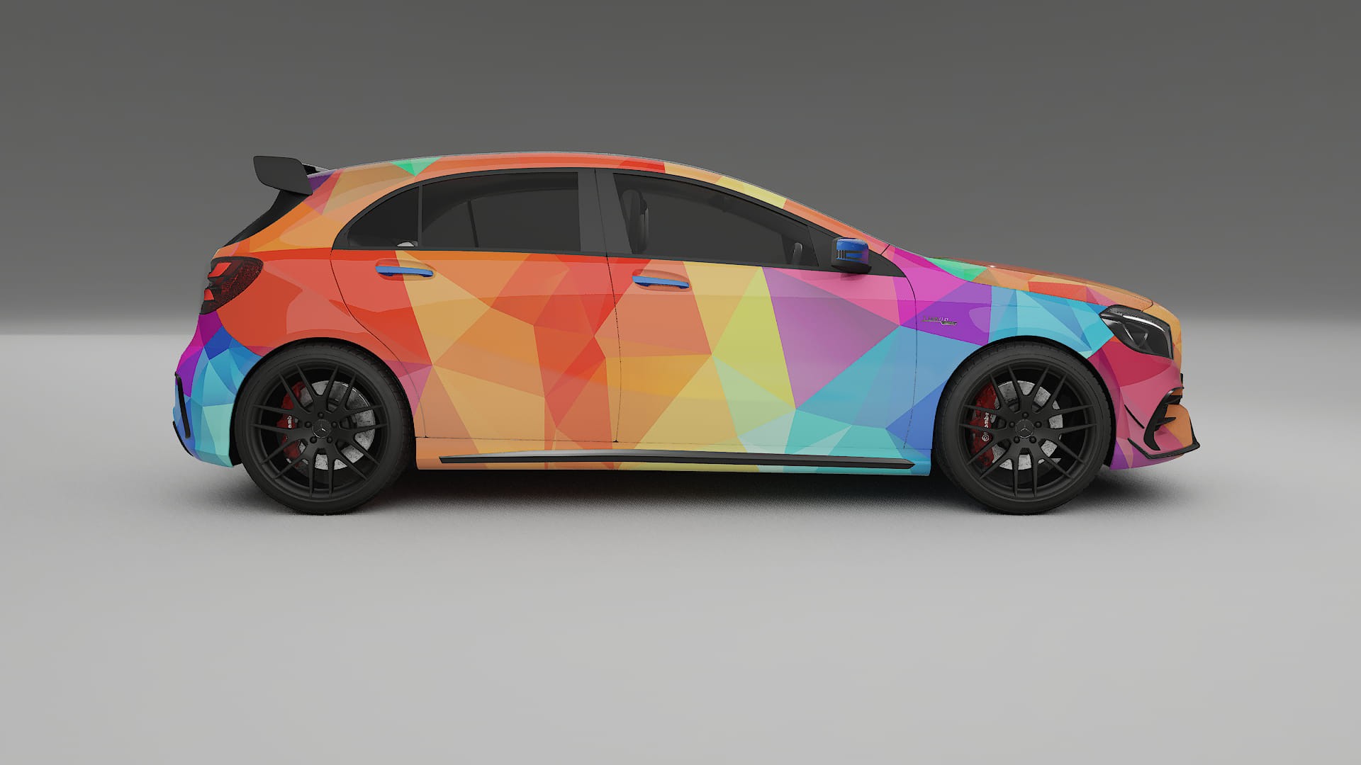 Mercedes A45 AMG W176 VECTOR VIBE – Kit Wrap PPF Personalizado em Filme de Poliuretano Imprimível