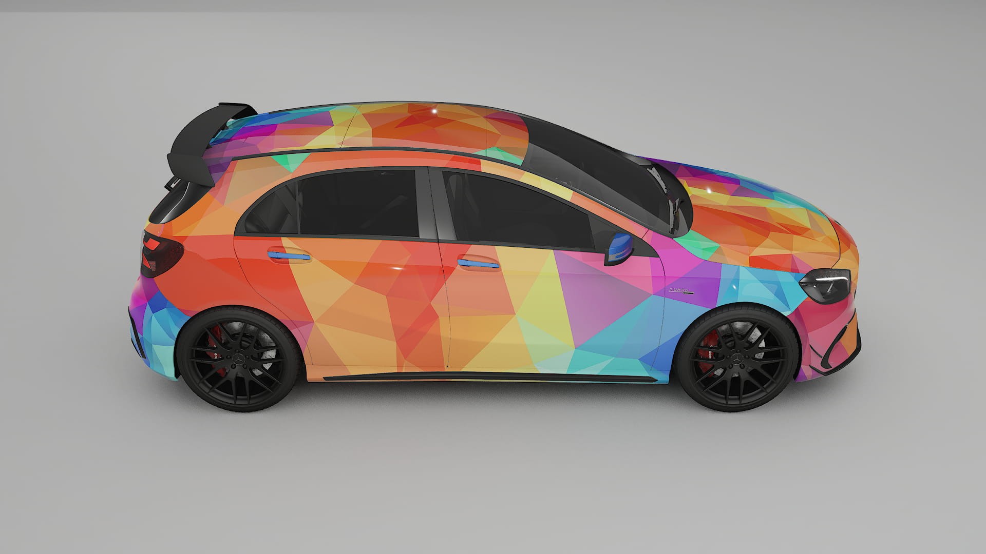 Mercedes A45 AMG W176 VECTOR VIBE – Kit Wrap PPF Personalizado em Filme de Poliuretano Imprimível