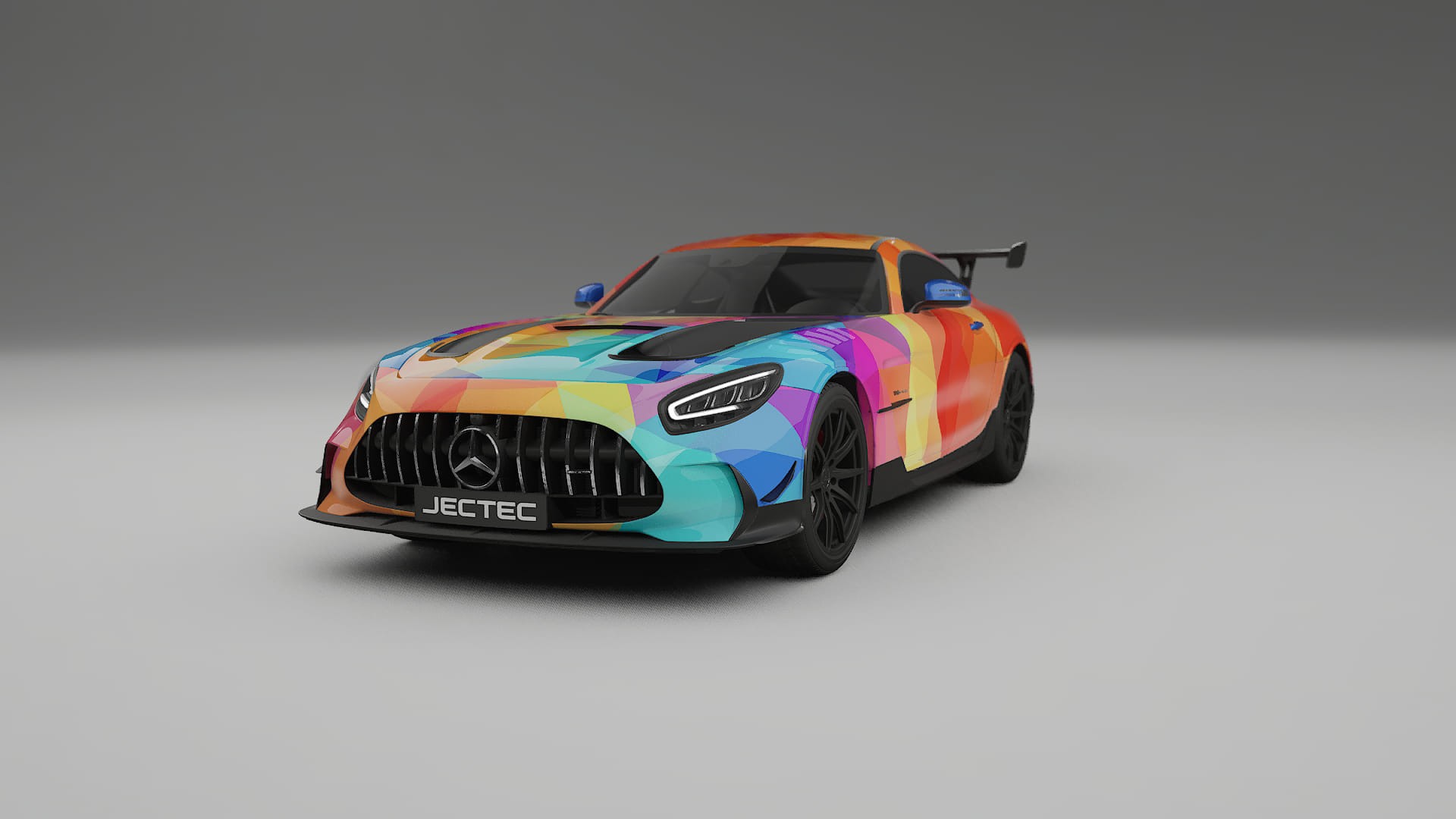Mercedes AMG GT Black Series C192 Coupe VECTOR VIBE – Kit Wrap PPF Personalizado em Filme de Poliuretano Imprimível