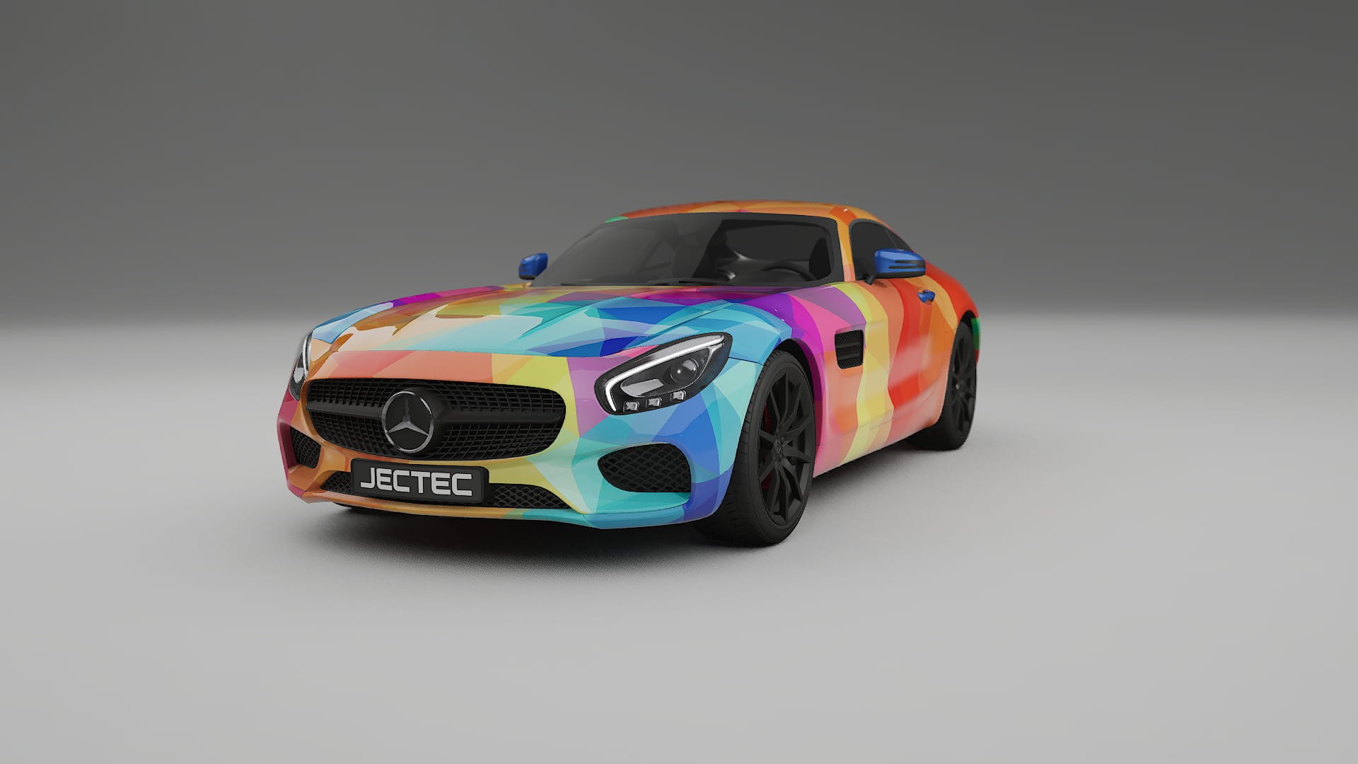 Mercedes AMG GT C190 Coupe VECTOR VIBE – Kit Wrap PPF Personalizado em Filme de Poliuretano Imprimível