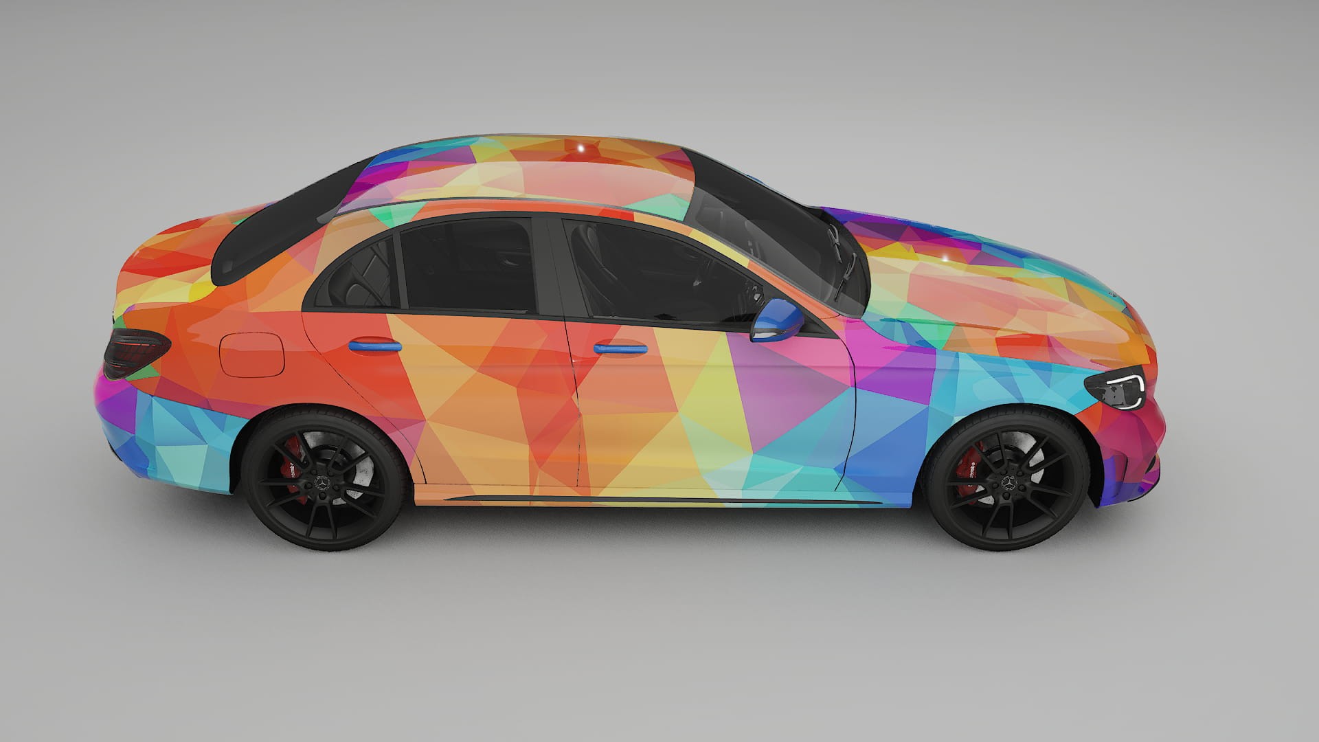 Mercedes C-class W205 AMG sedan VECTOR VIBE – Kit Wrap PPF Personalizado em Filme de Poliuretano Imprimível