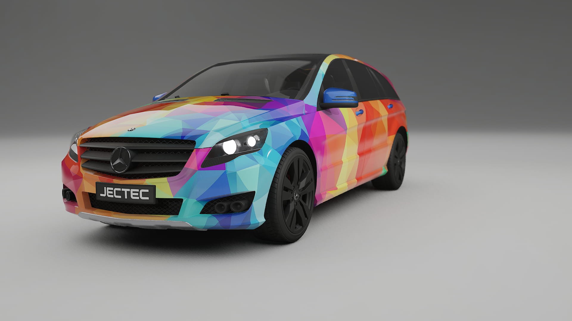 Mercedes R-class W251 facelift LCI VECTOR VIBE – Kit Wrap PPF Personalizado em Filme de Poliuretano Imprimível