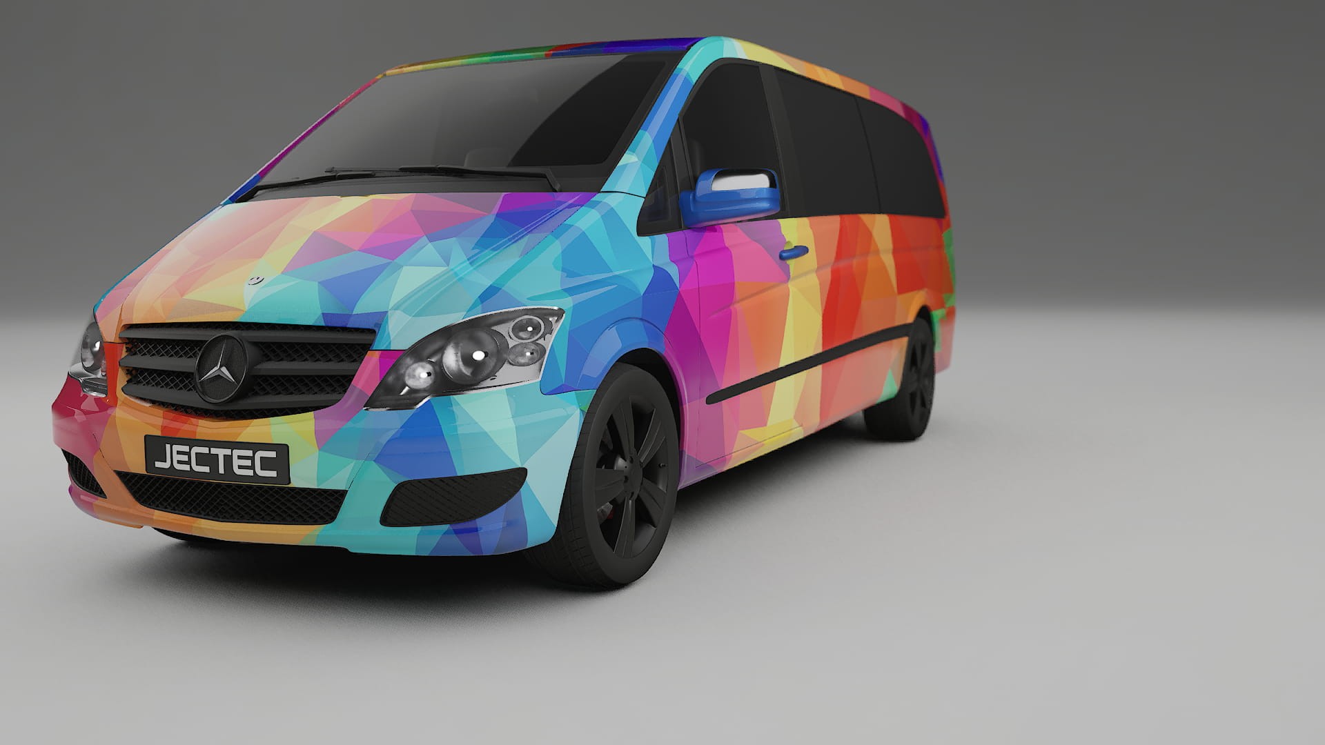 Mercedes Viano Extralong W439 Facelift LCI VECTOR VIBE – Kit Wrap PPF Personalizado em Filme de Poliuretano Imprimível