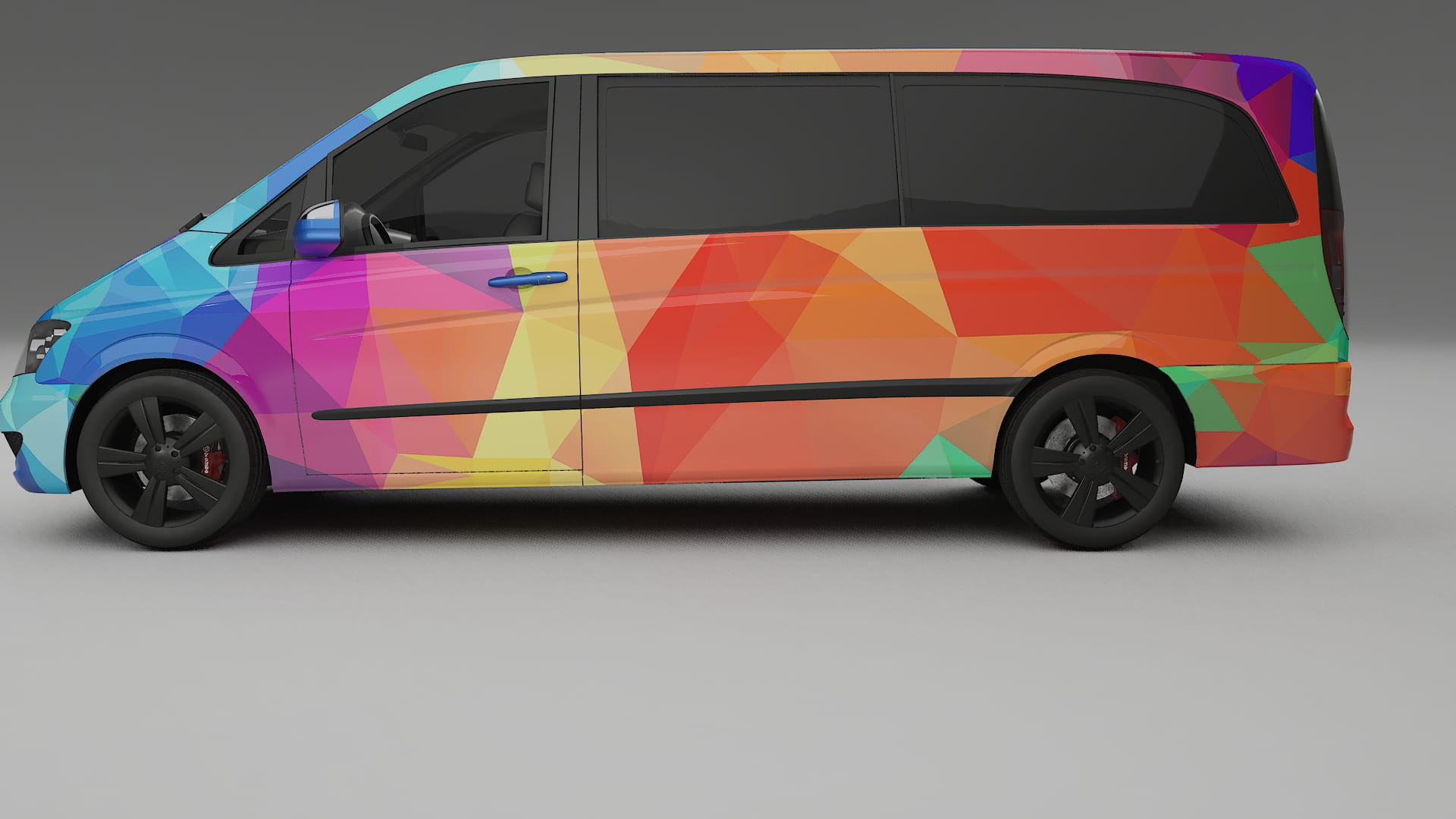 Mercedes Viano Extralong W439 Facelift LCI VECTOR VIBE – Kit Wrap PPF Personalizado em Filme de Poliuretano Imprimível 2