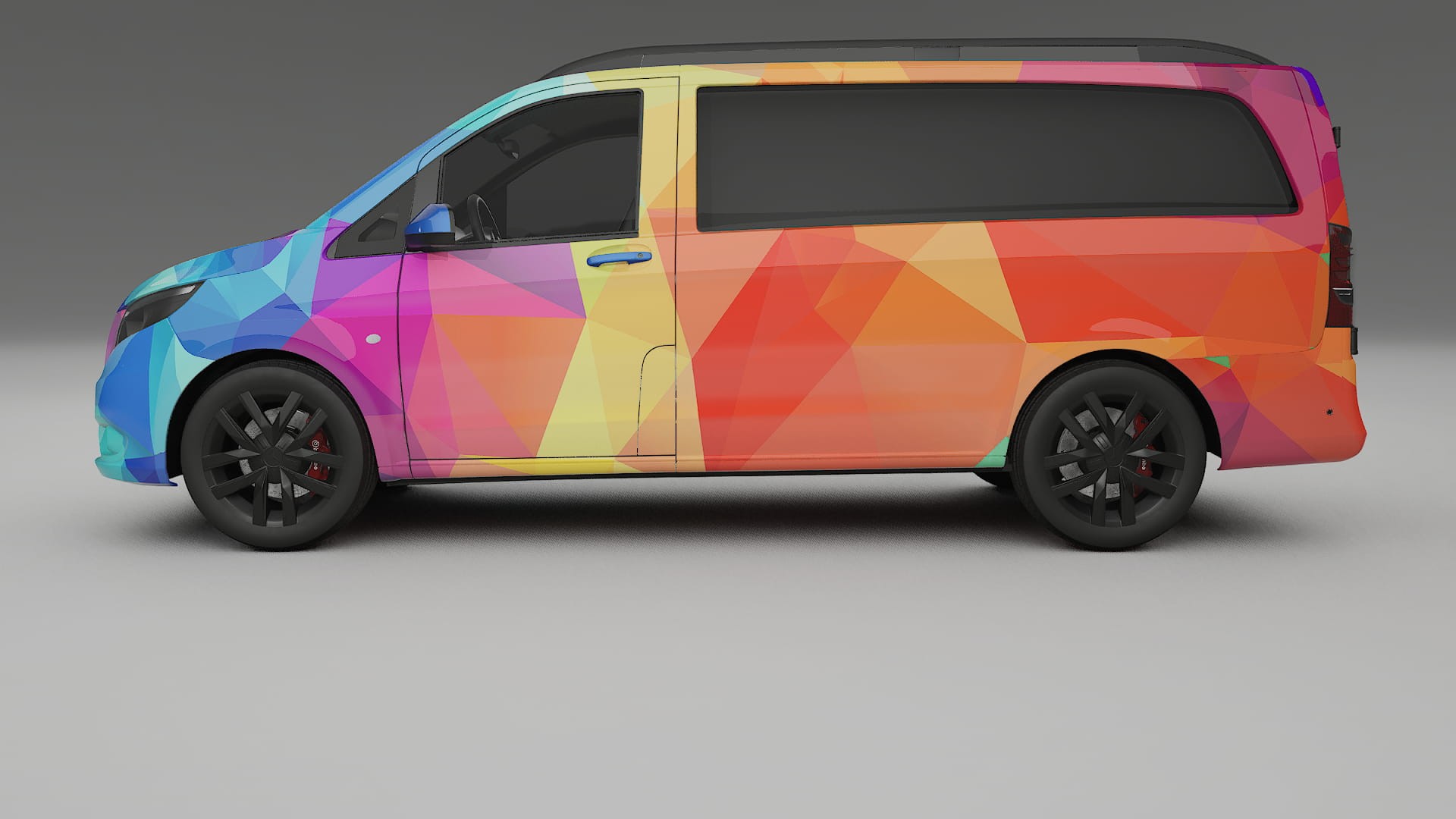 Mercedes Vito Short W447 prefacelift pre-LCI VECTOR VIBE – Kit Wrap PPF Personalizado em Filme de Poliuretano Imprimível