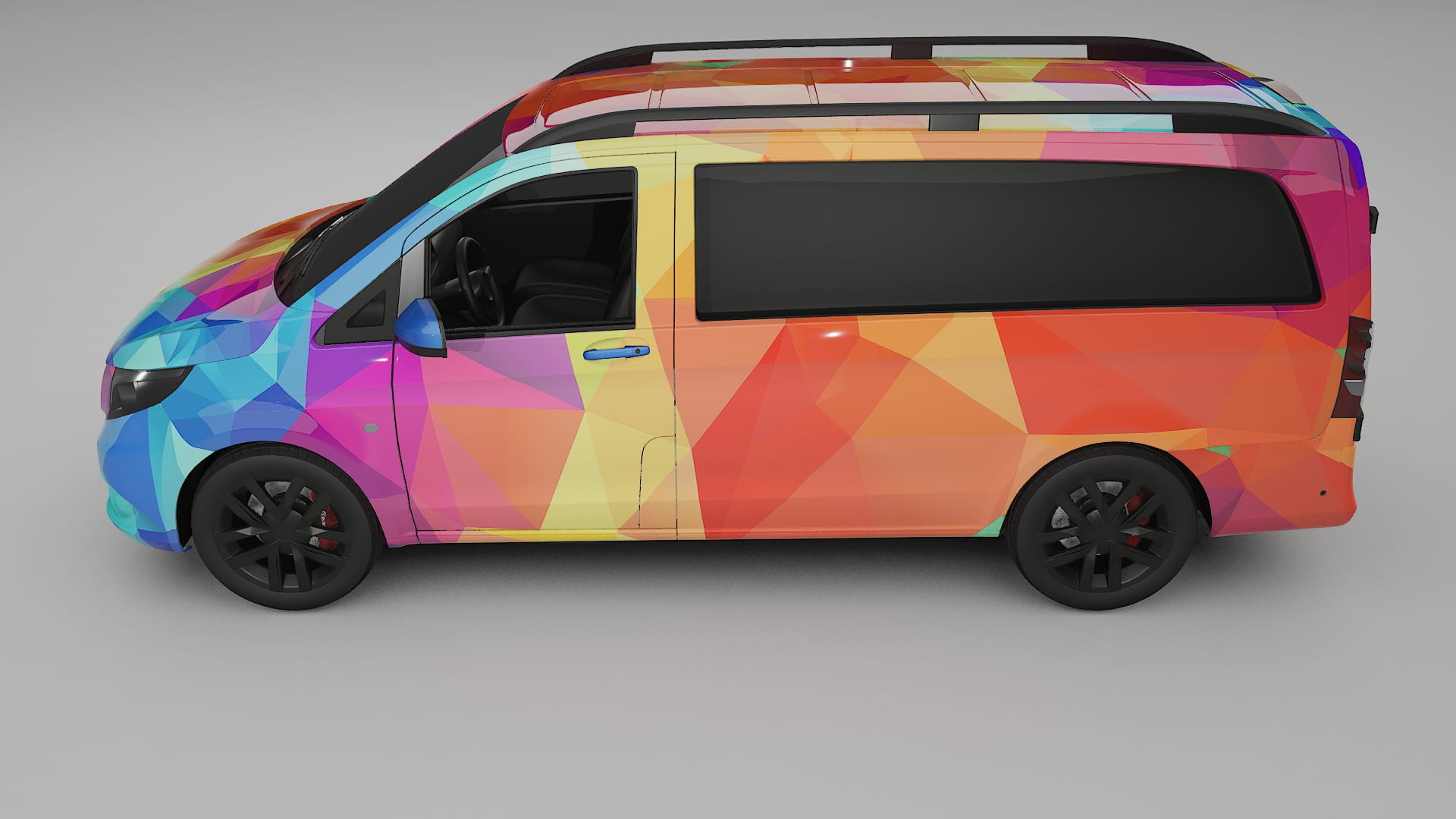 Mercedes Vito Short W447 prefacelift pre-LCI VECTOR VIBE – Kit Wrap PPF Personalizado em Filme de Poliuretano Imprimível