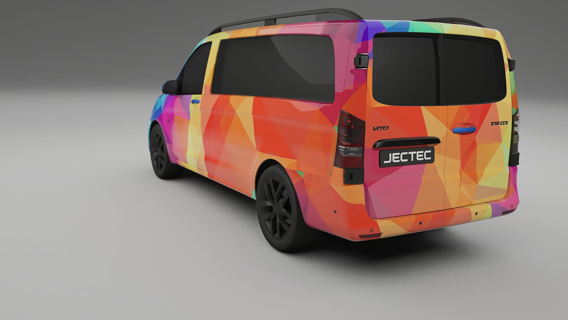 Mercedes Vito Short W447 prefacelift pre-LCI VECTOR VIBE – Kit Wrap PPF Personalizado em Filme de Poliuretano Imprimível