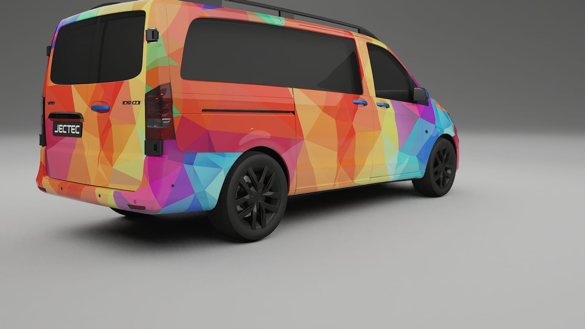 Mercedes Vito Short W447 prefacelift pre-LCI VECTOR VIBE – Kit Wrap PPF Personalizado em Filme de Poliuretano Imprimível