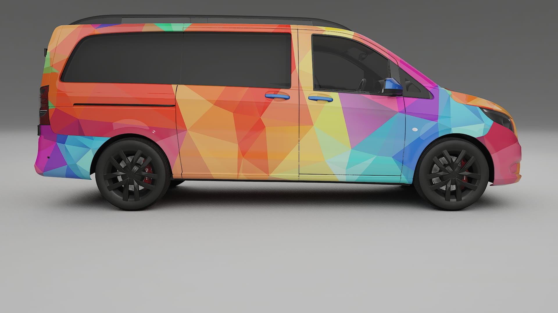 Mercedes Vito Short W447 prefacelift pre-LCI VECTOR VIBE – Kit Wrap PPF Personalizado em Filme de Poliuretano Imprimível