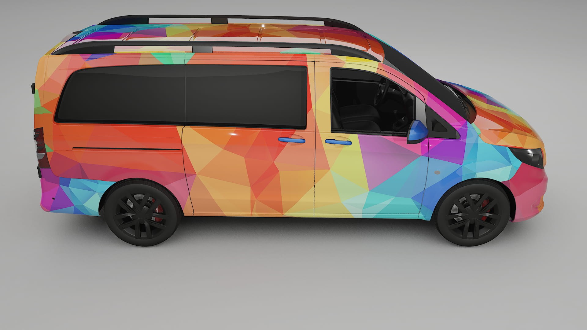 Mercedes Vito Short W447 prefacelift pre-LCI VECTOR VIBE – Kit Wrap PPF Personalizado em Filme de Poliuretano Imprimível