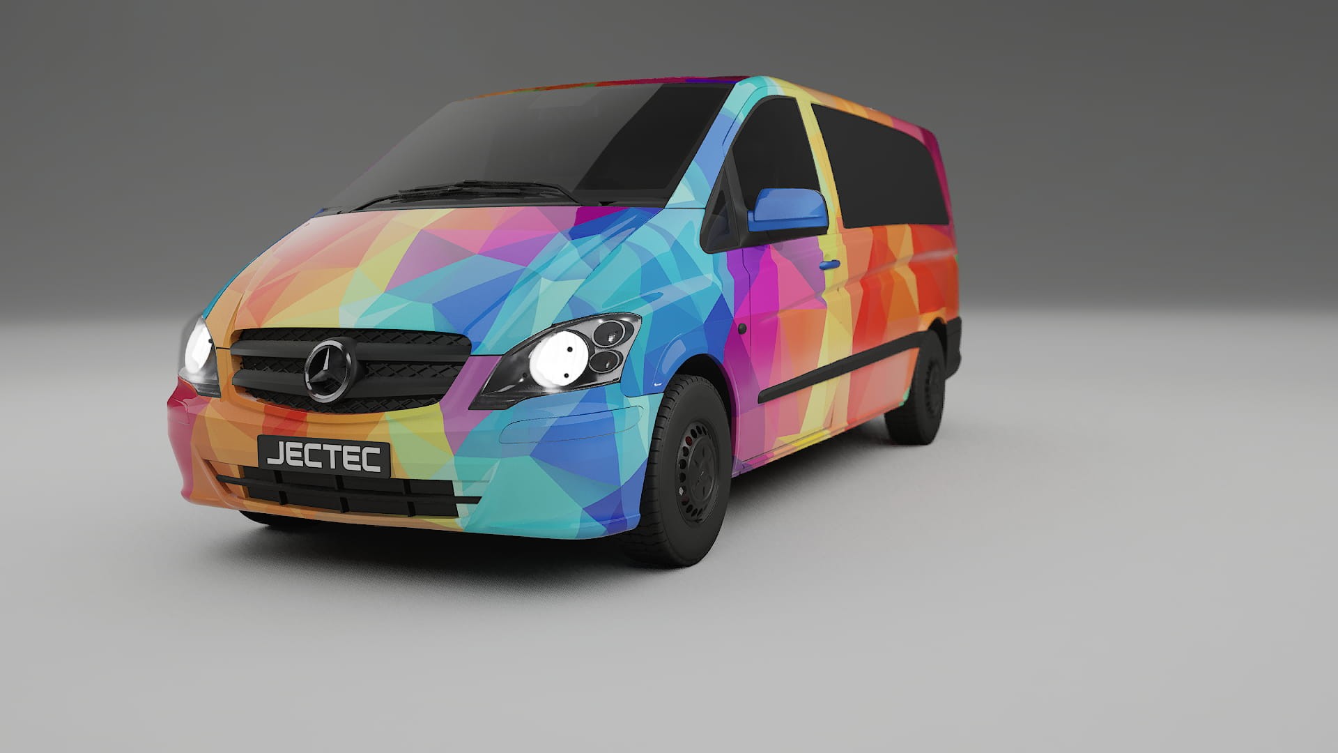 Mercedes Vito Short W639 facelift LCI VECTOR VIBE – Kit Wrap PPF Personalizado em Filme de Poliuretano Imprimível