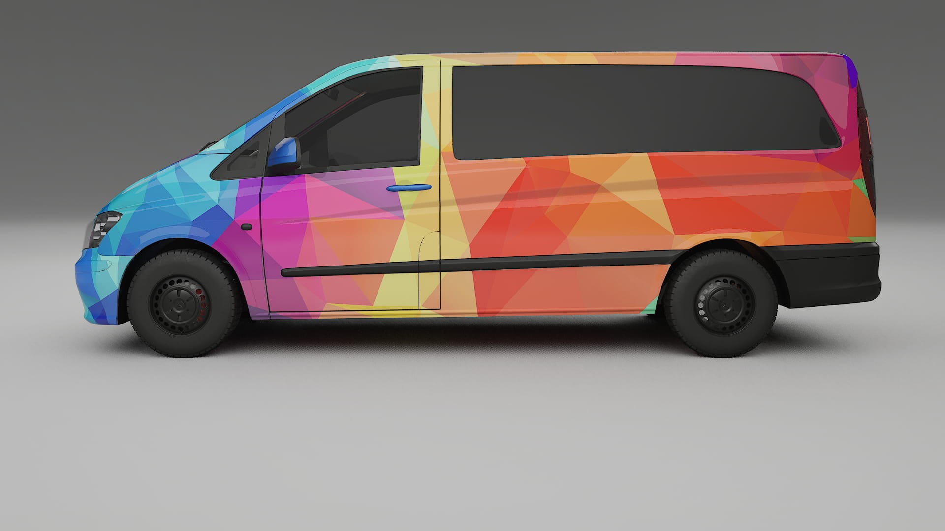 Mercedes Vito Short W639 facelift LCI VECTOR VIBE – Kit Wrap PPF Personalizado em Filme de Poliuretano Imprimível