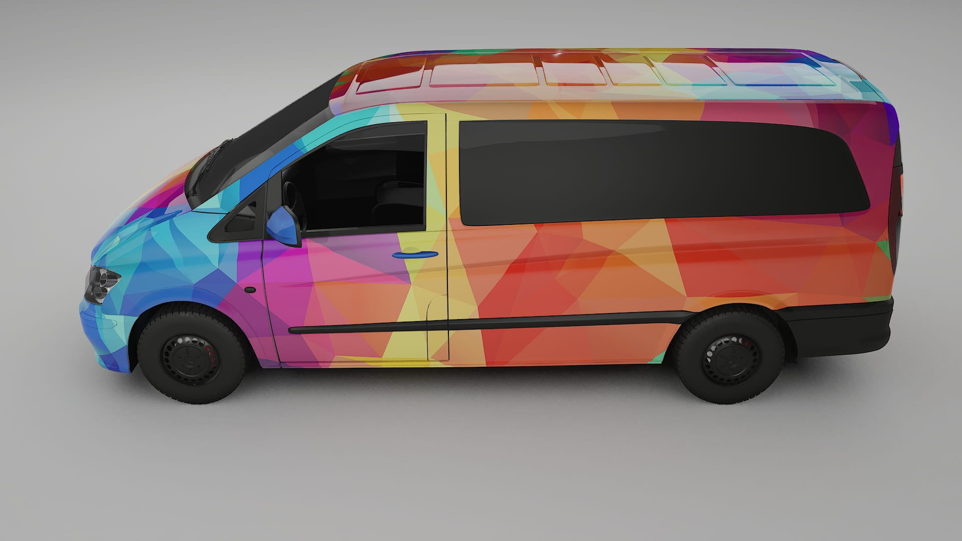 Mercedes Vito Short W639 facelift LCI VECTOR VIBE – Kit Wrap PPF Personalizado em Filme de Poliuretano Imprimível