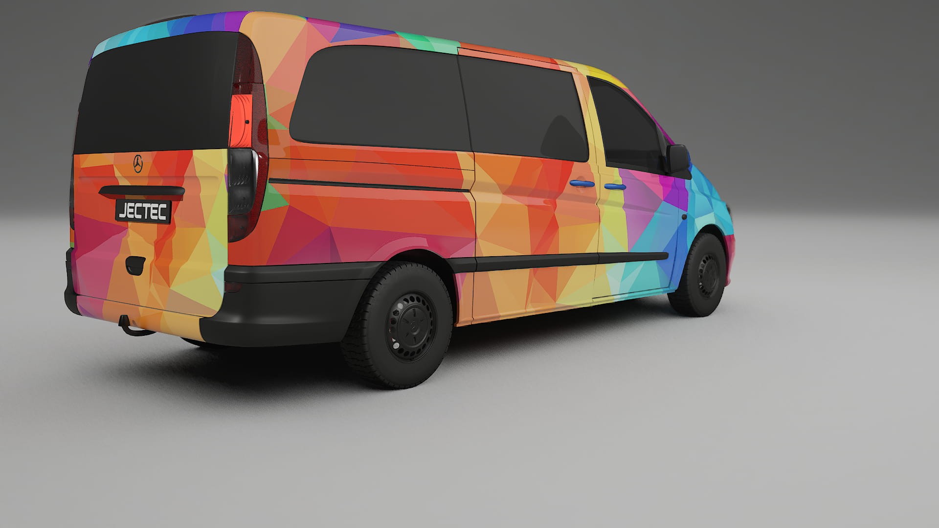 Mercedes Vito Short W639 facelift LCI VECTOR VIBE – Kit Wrap PPF Personalizado em Filme de Poliuretano Imprimível