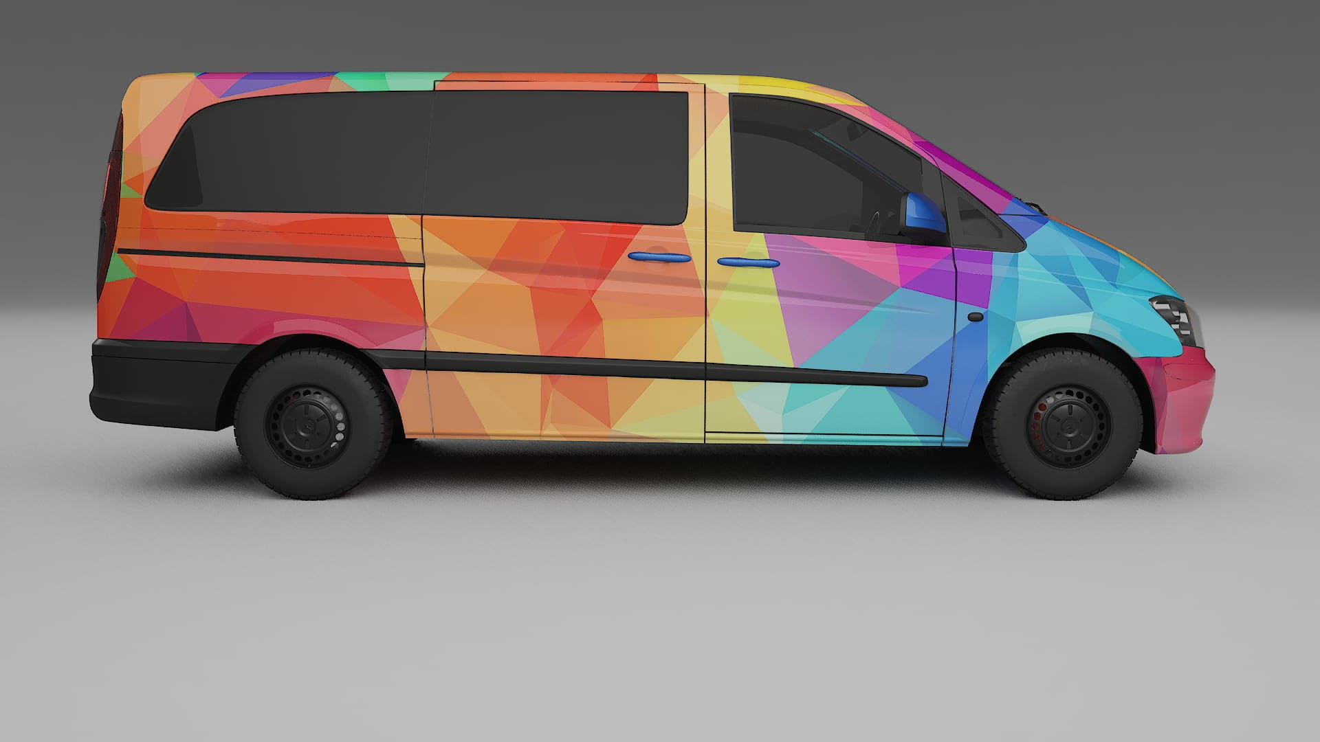 Mercedes Vito Short W639 facelift LCI VECTOR VIBE – Kit Wrap PPF Personalizado em Filme de Poliuretano Imprimível