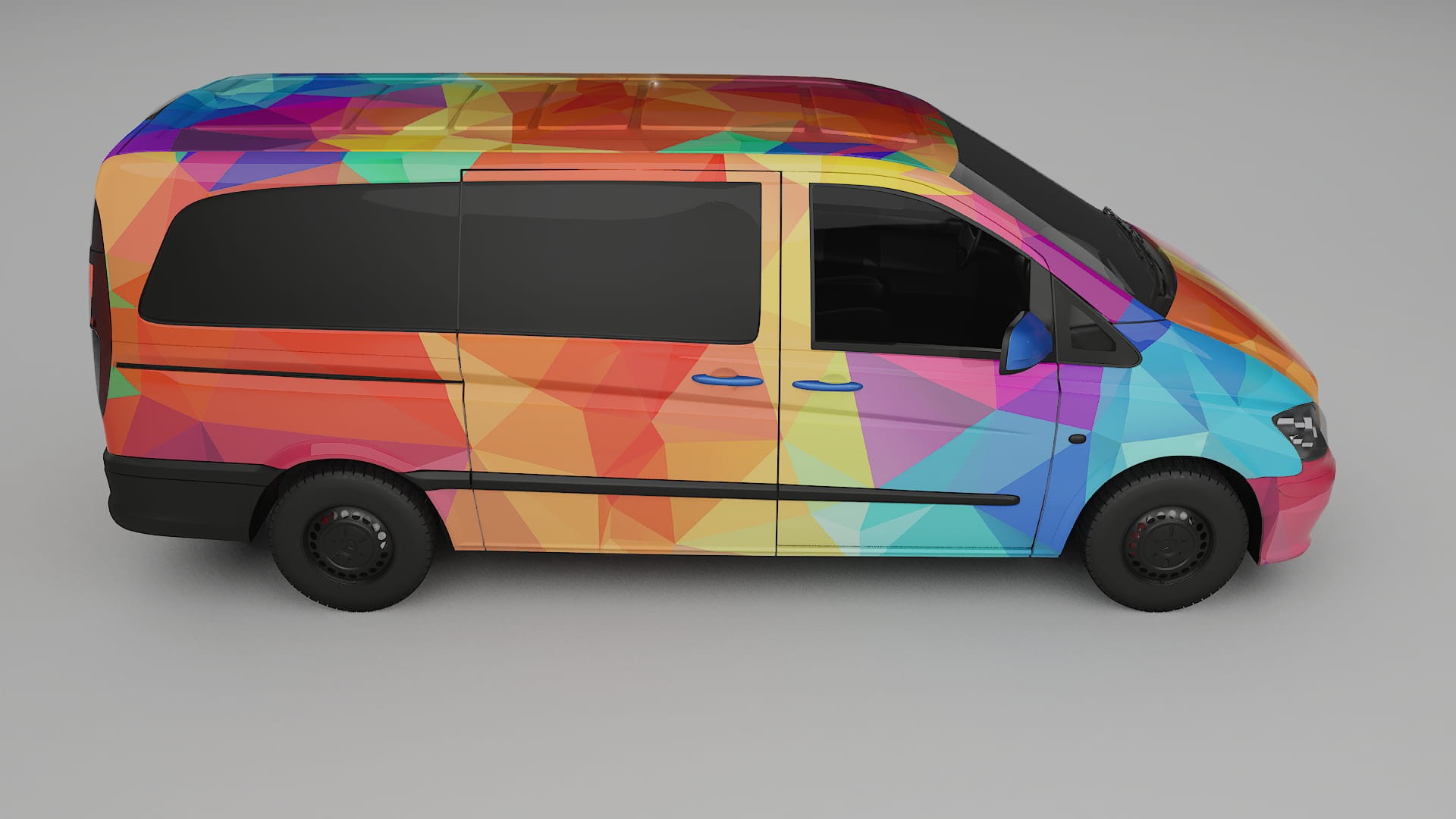 Mercedes Vito Short W639 facelift LCI VECTOR VIBE – Kit Wrap PPF Personalizado em Filme de Poliuretano Imprimível