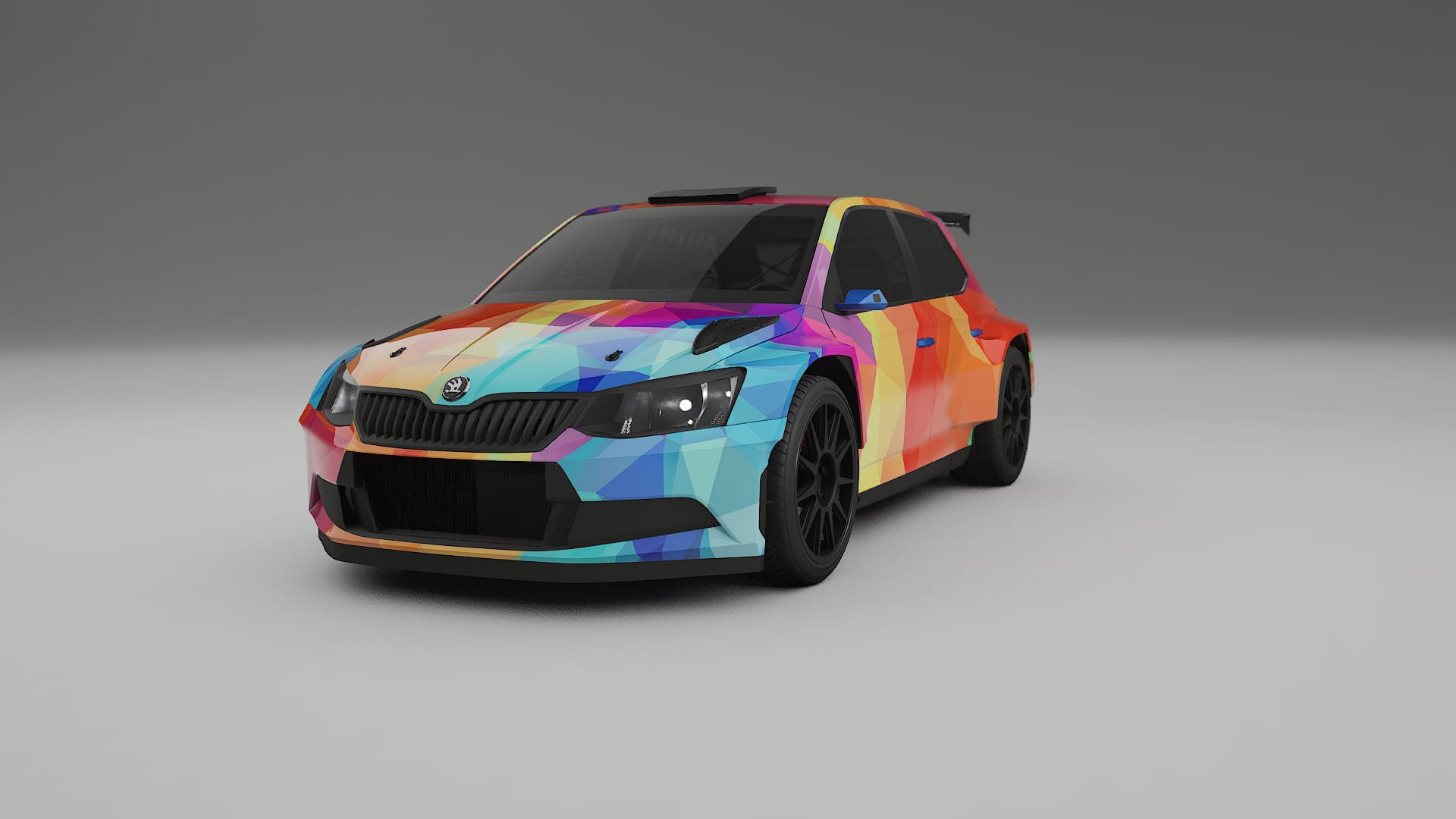 Škoda Fabia R5 6V VECTOR VIBE – Kit Wrap PPF Personalizado em Filme de Poliuretano Imprimível