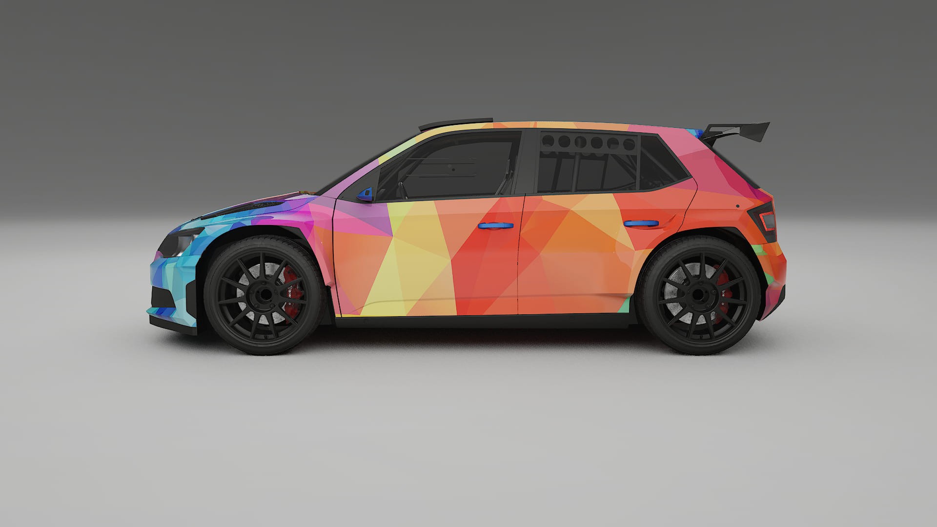 Škoda Fabia R5 6V VECTOR VIBE – Kit Wrap PPF Personalizado em Filme de Poliuretano Imprimível