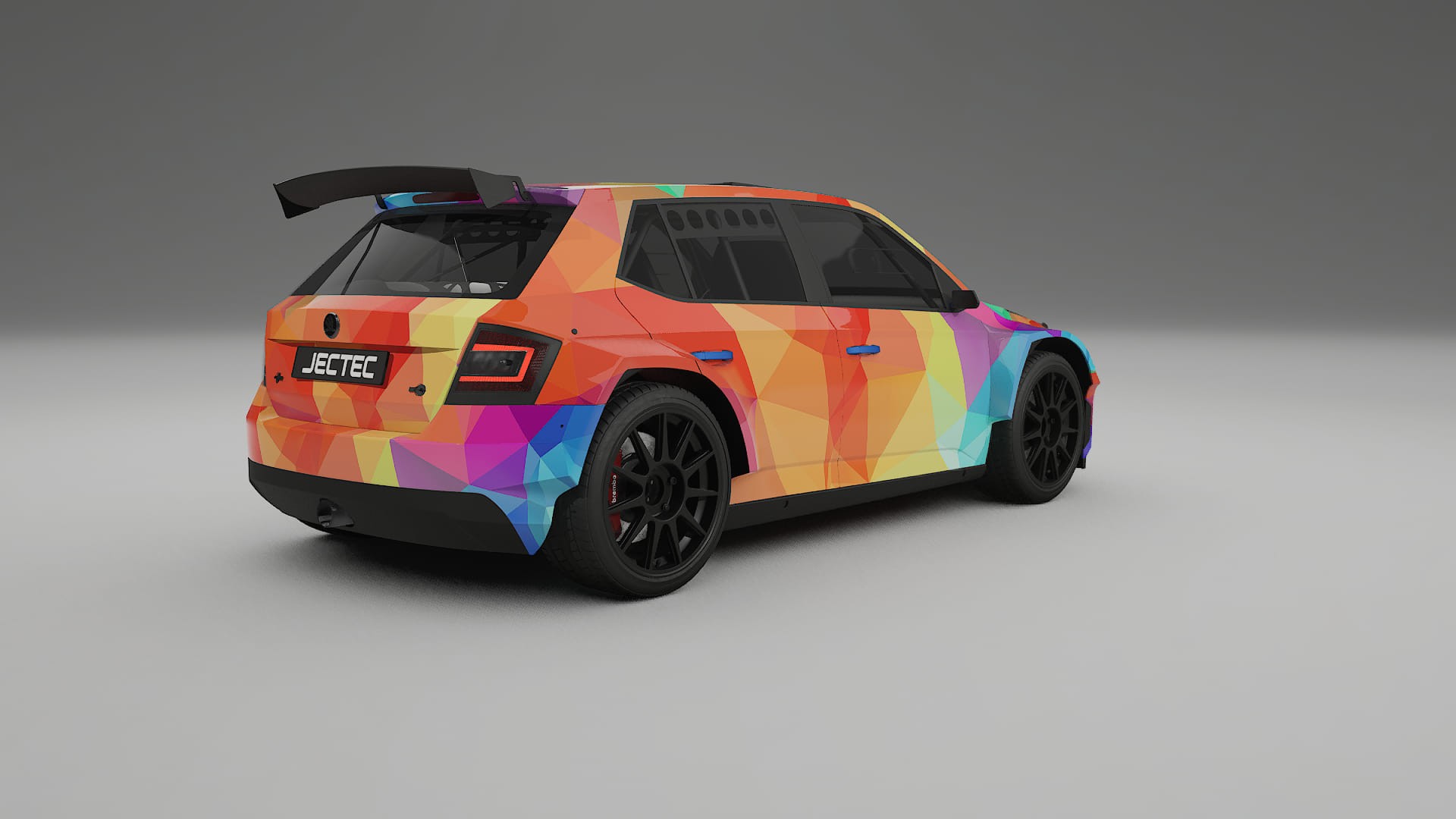 Škoda Fabia R5 6V VECTOR VIBE – Kit Wrap PPF Personalizado em Filme de Poliuretano Imprimível