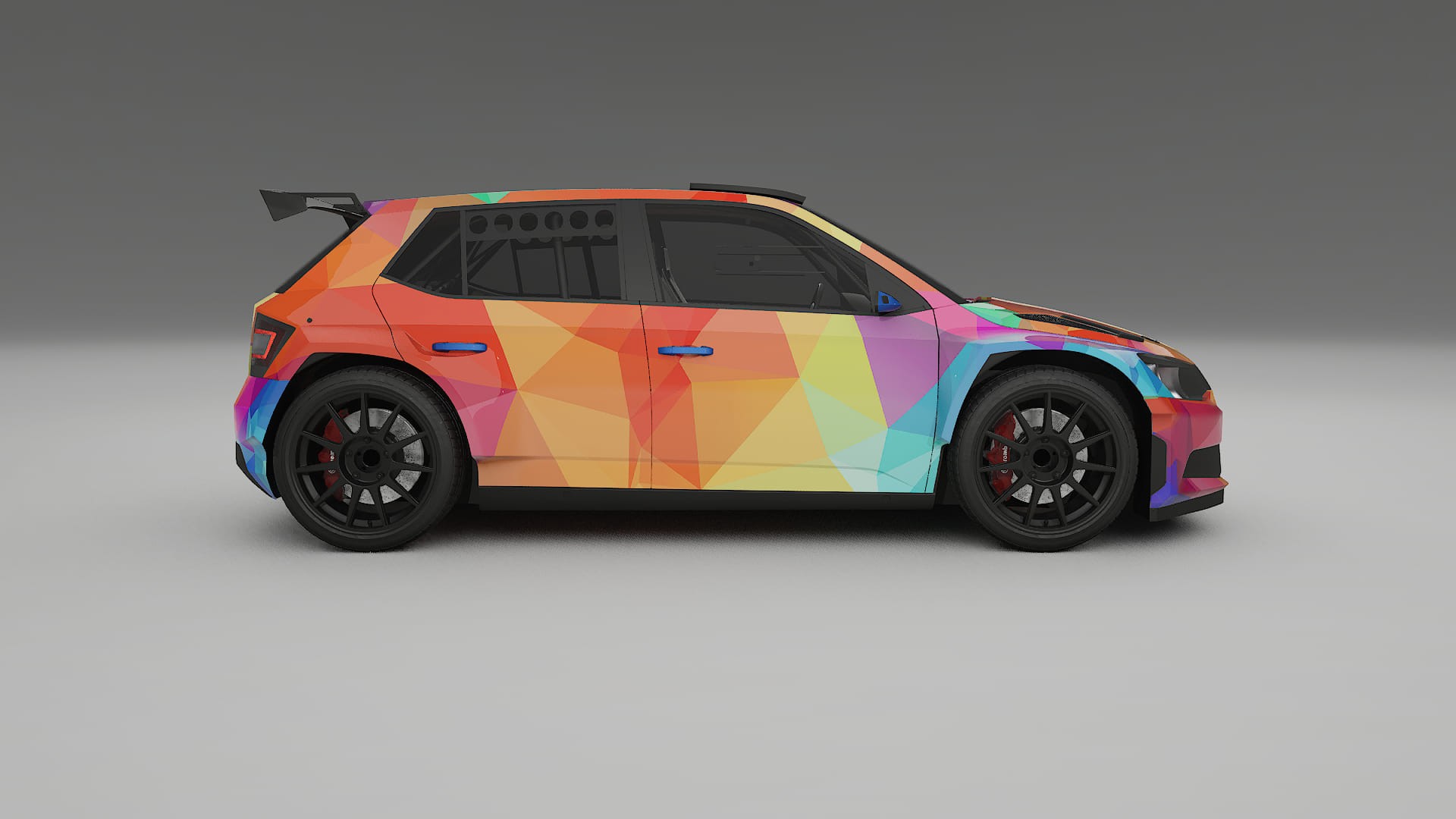 Škoda Fabia R5 6V VECTOR VIBE – Kit Wrap PPF Personalizado em Filme de Poliuretano Imprimível
