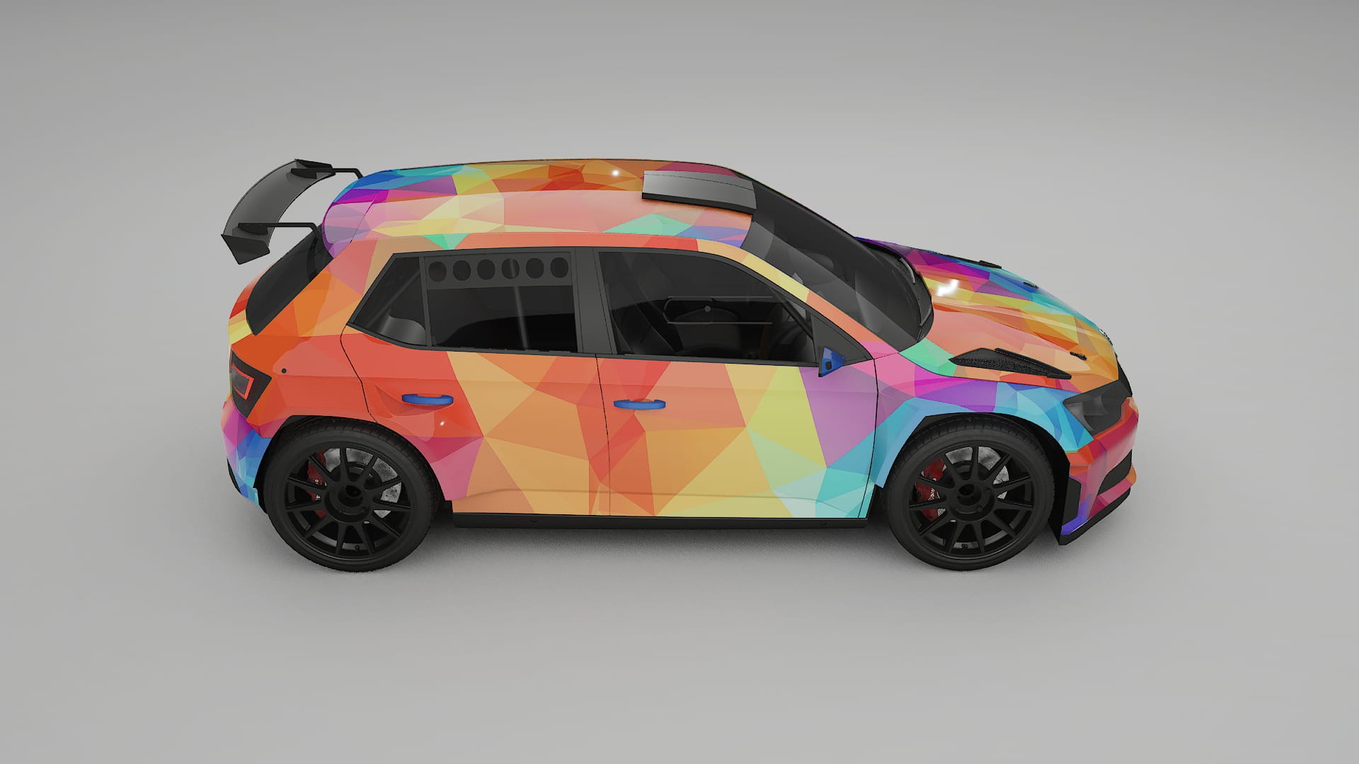 Škoda Fabia R5 6V VECTOR VIBE – Kit Wrap PPF Personalizado em Filme de Poliuretano Imprimível
