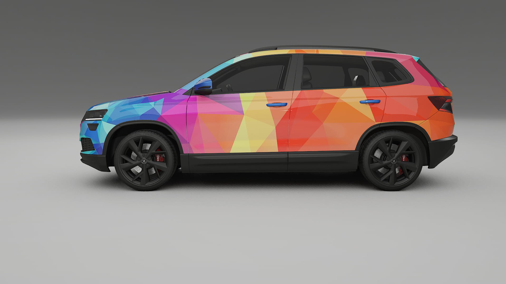 Škoda Karoq NU7 VECTOR VIBE – Kit Wrap PPF Personalizado em Filme de Poliuretano Imprimível