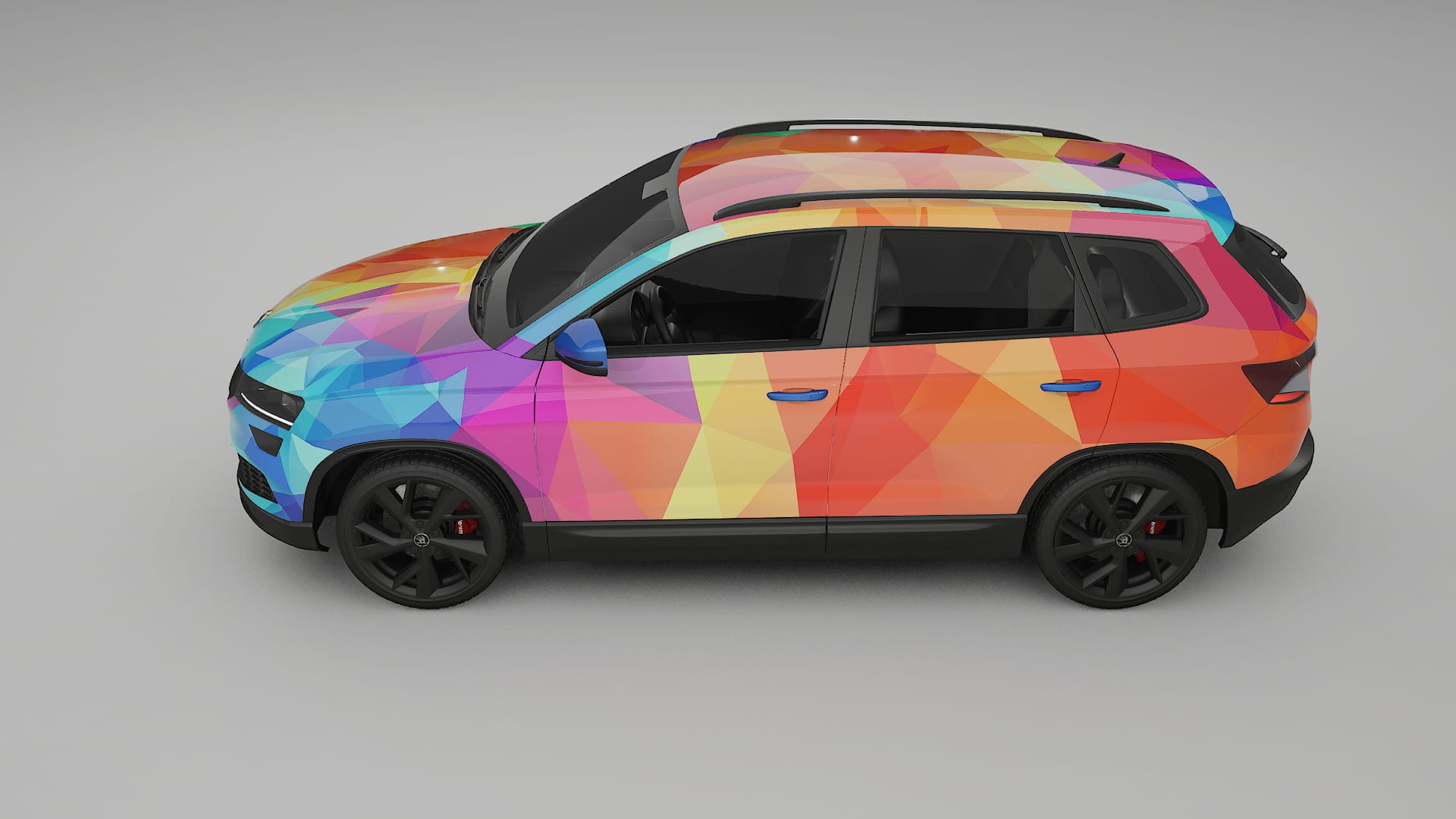 Škoda Karoq NU7 VECTOR VIBE – Kit Wrap PPF Personalizado em Filme de Poliuretano Imprimível