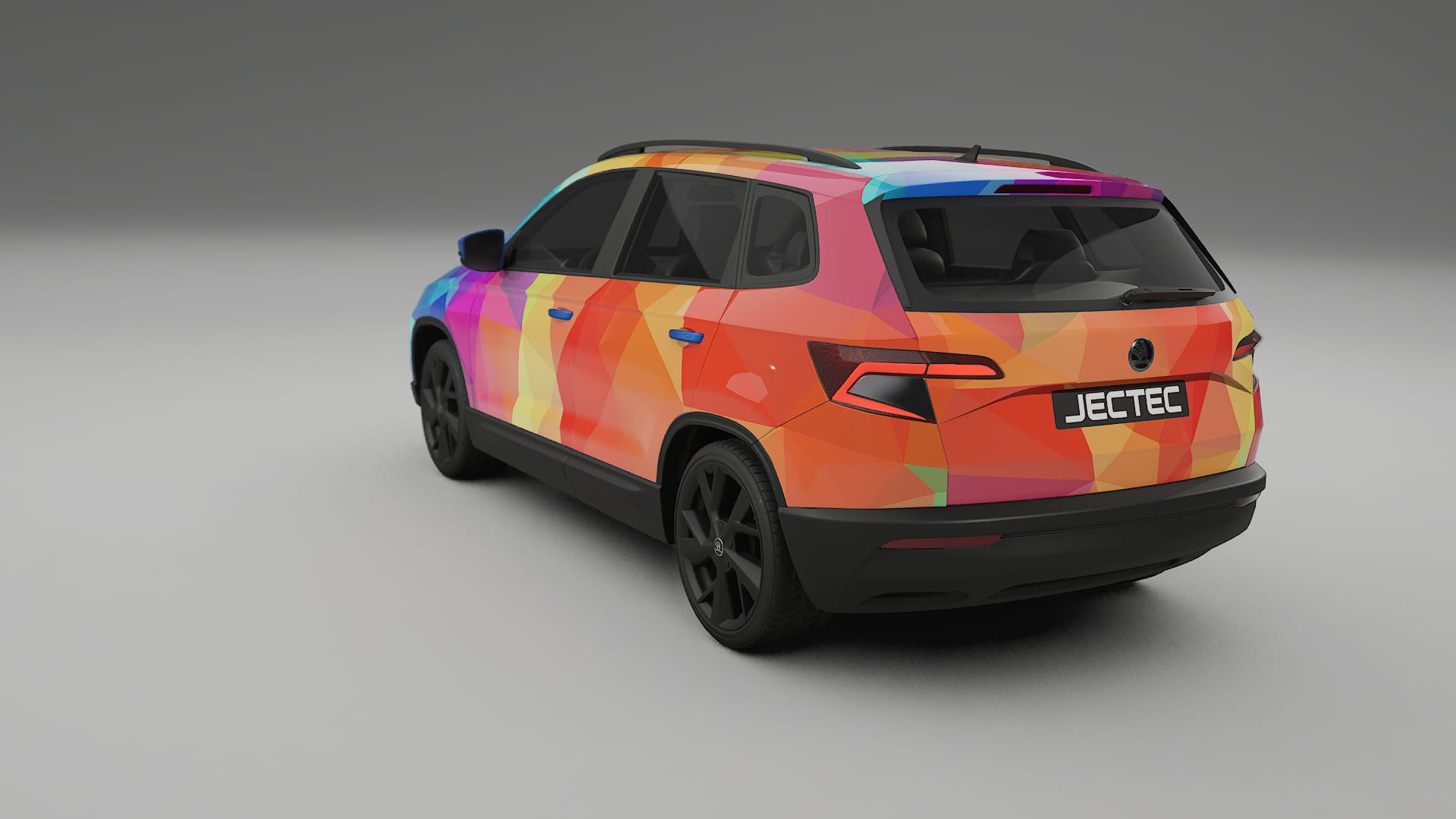 Škoda Karoq NU7 VECTOR VIBE – Kit Wrap PPF Personalizado em Filme de Poliuretano Imprimível
