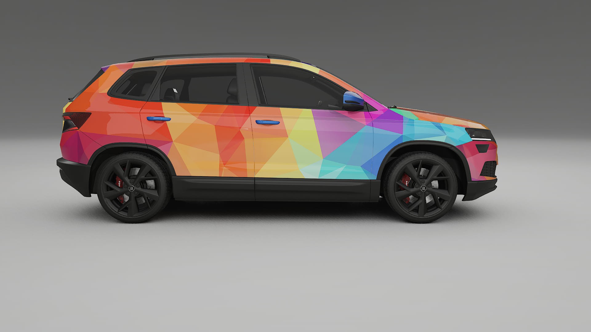 Škoda Karoq NU7 VECTOR VIBE – Kit Wrap PPF Personalizado em Filme de Poliuretano Imprimível