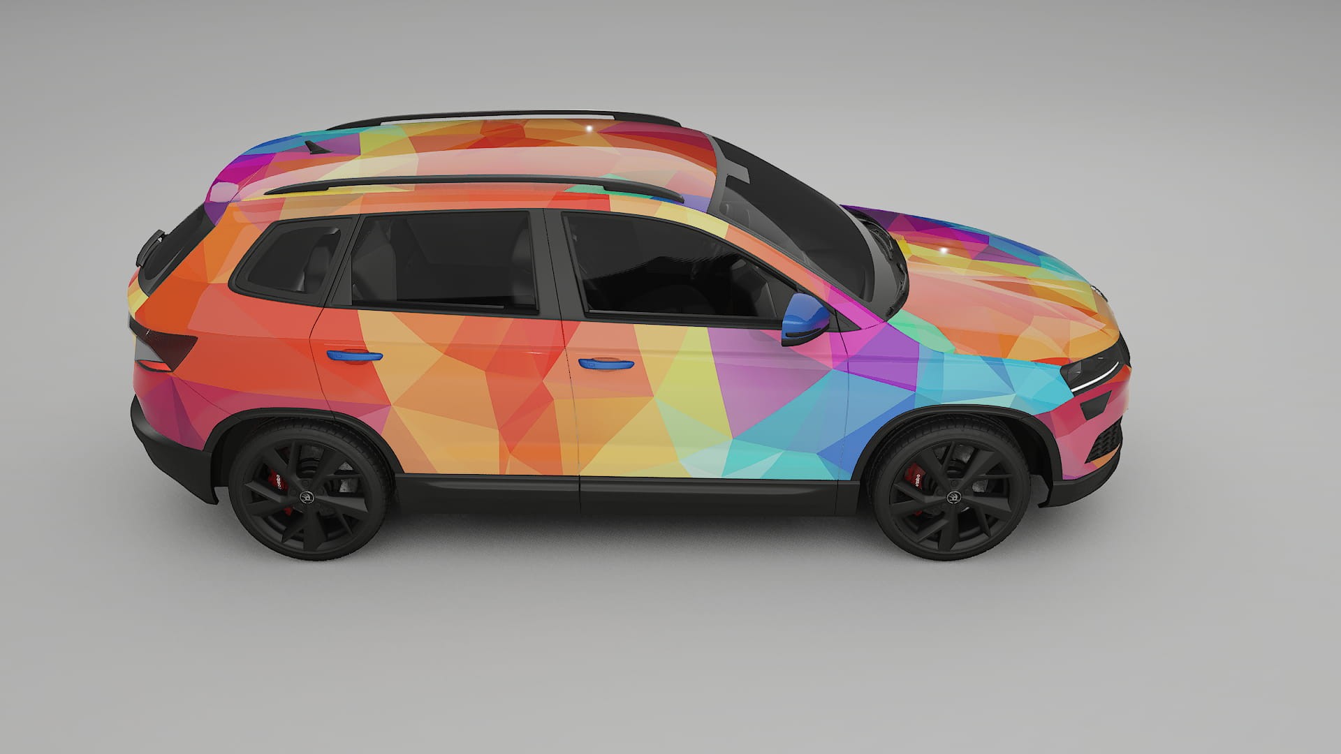 Škoda Karoq NU7 VECTOR VIBE – Kit Wrap PPF Personalizado em Filme de Poliuretano Imprimível