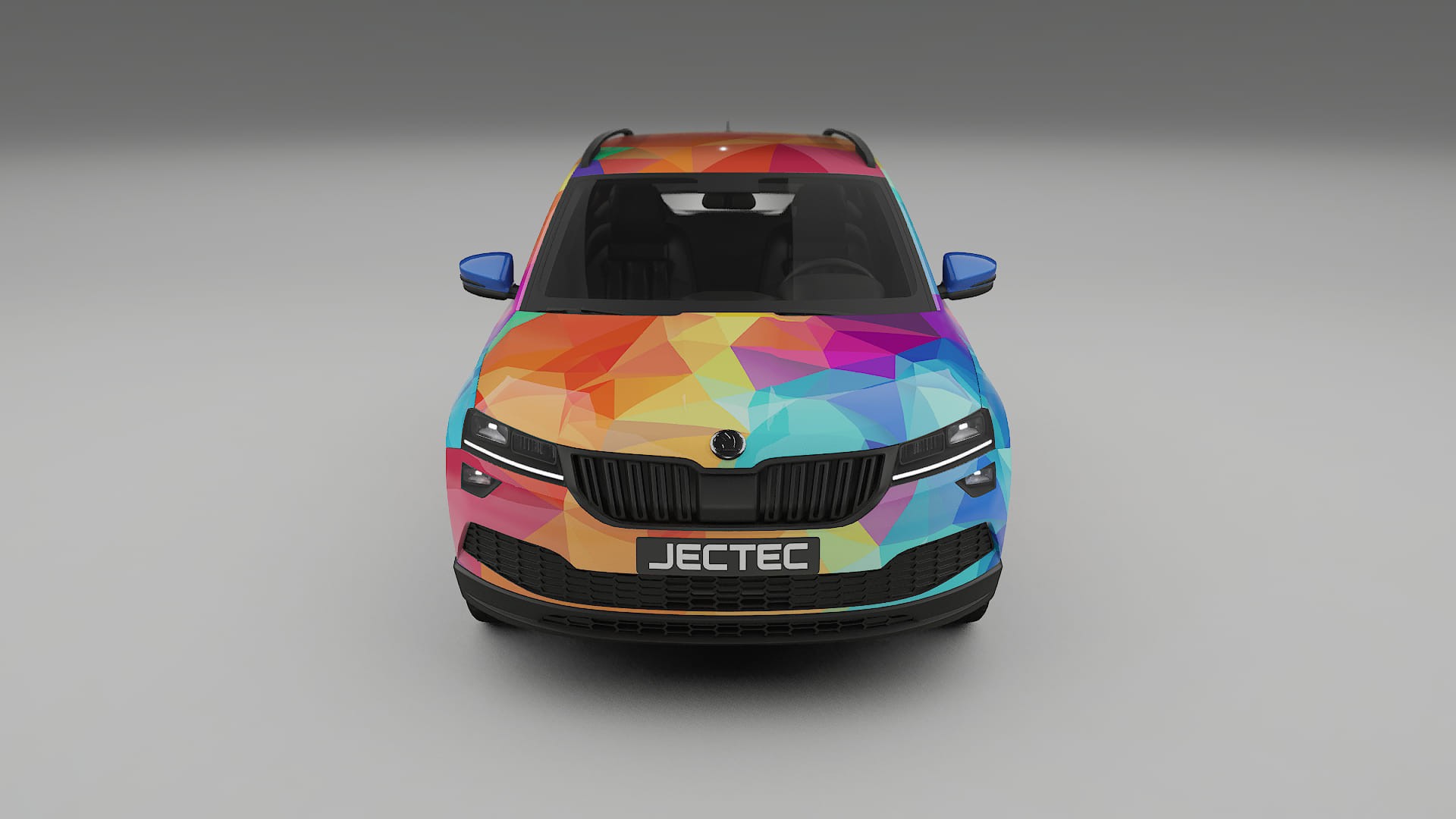 Škoda Karoq NU7 VECTOR VIBE – Kit Wrap PPF Personalizado em Filme de Poliuretano Imprimível
