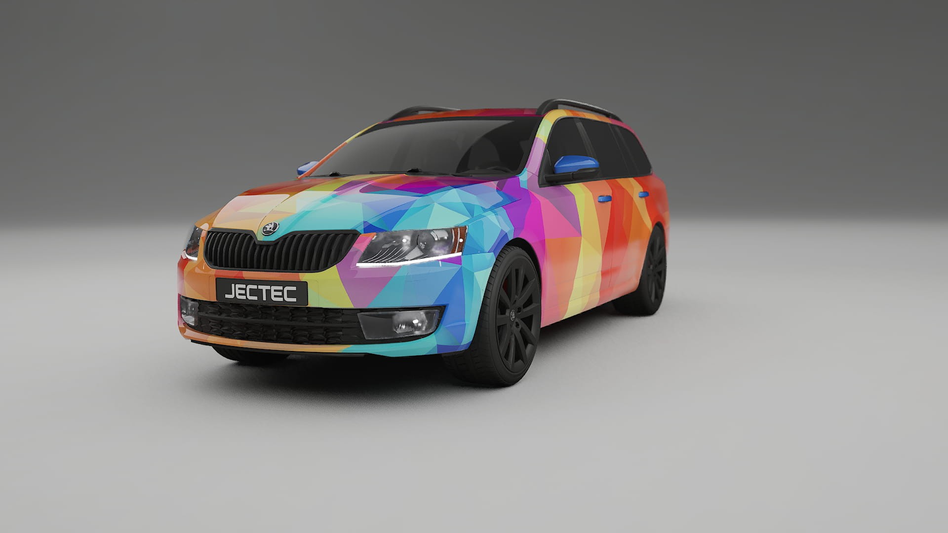 Škoda Octavia combi 5E VECTOR VIBE – Kit Wrap PPF Personalizado em Filme de Poliuretano Imprimível