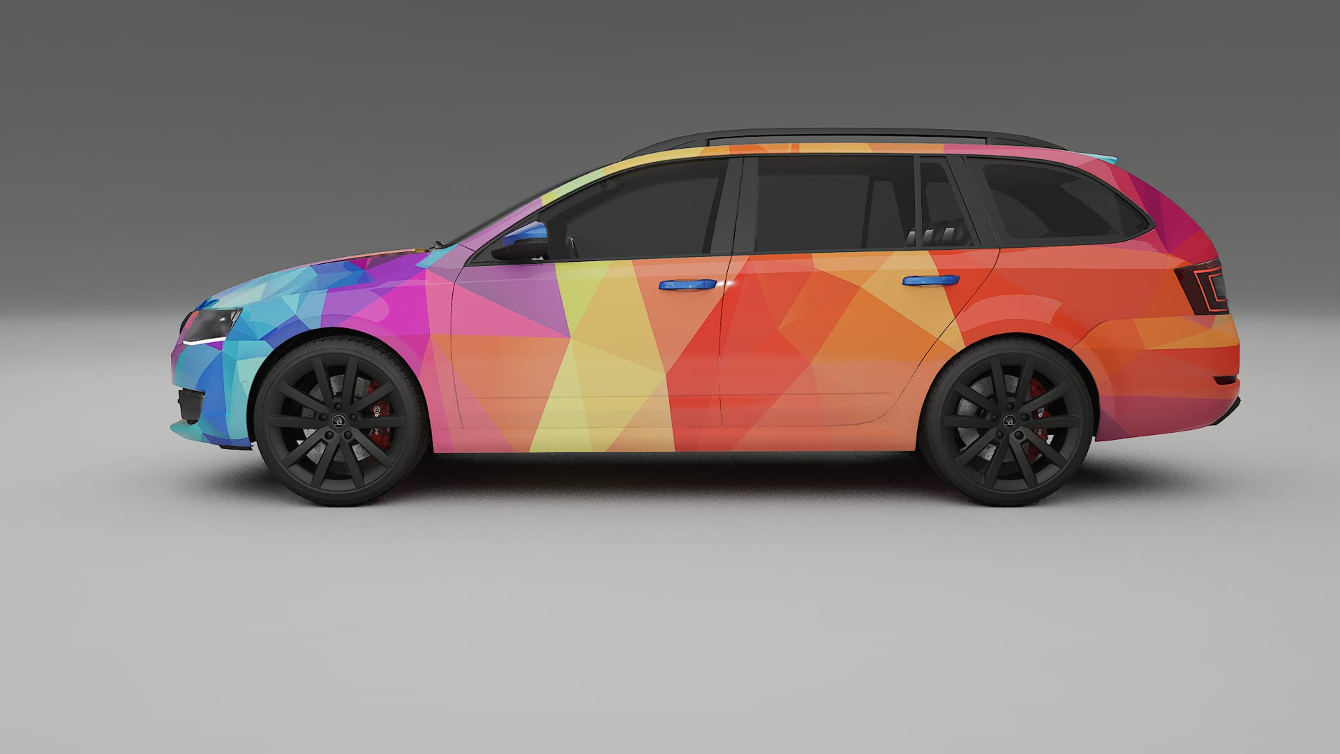 Škoda Octavia combi 5E VECTOR VIBE – Kit Wrap PPF Personalizado em Filme de Poliuretano Imprimível
