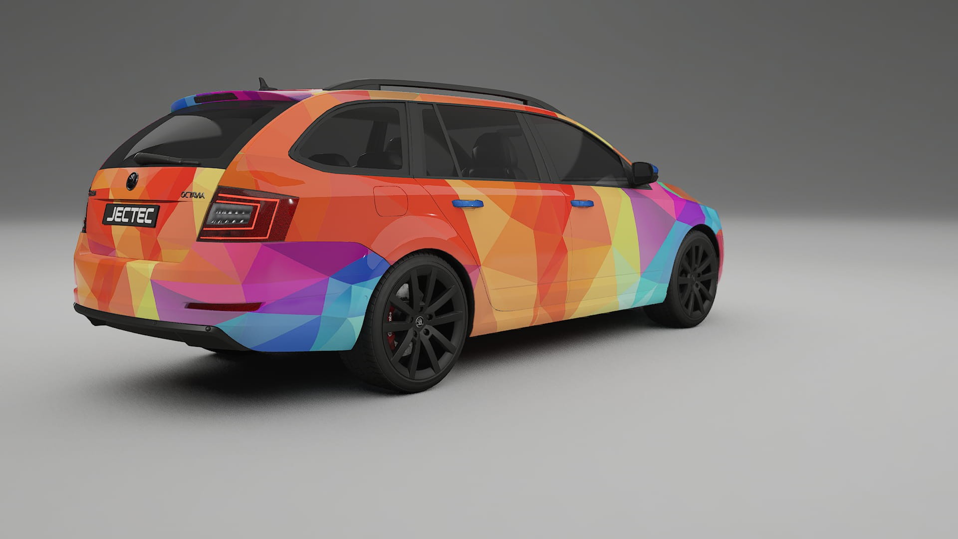 Škoda Octavia combi 5E VECTOR VIBE – Kit Wrap PPF Personalizado em Filme de Poliuretano Imprimível
