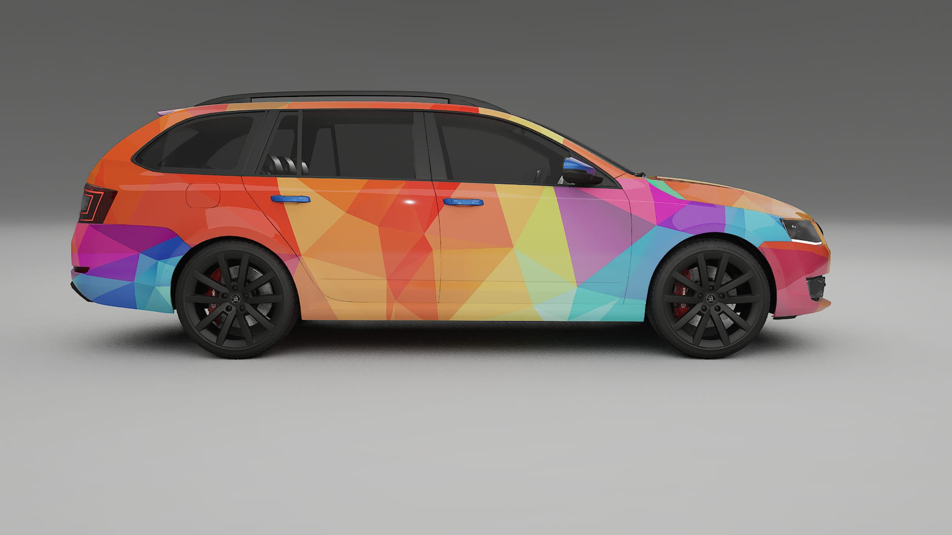 Škoda Octavia combi 5E VECTOR VIBE – Kit Wrap PPF Personalizado em Filme de Poliuretano Imprimível