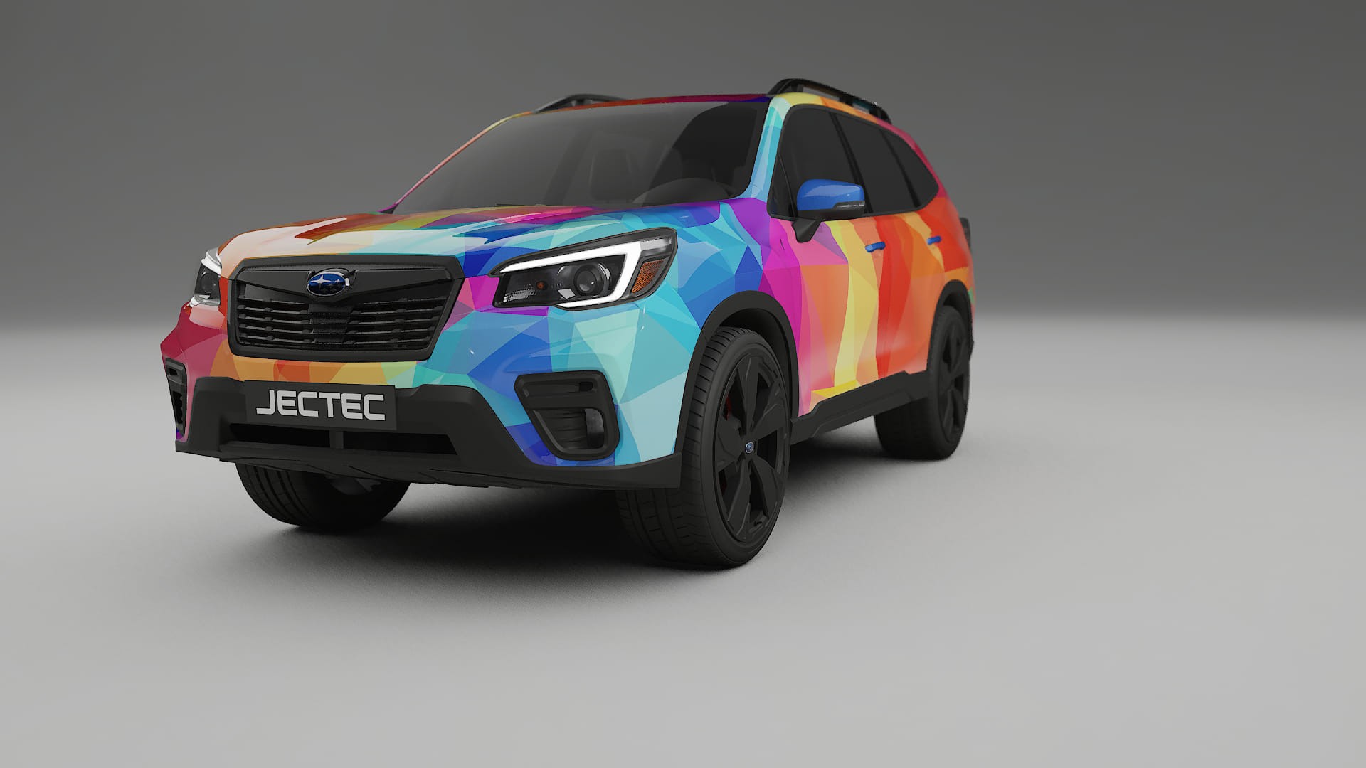 Subaru Forester V SK prefacelift pre-LCI VECTOR VIBE – Kit Wrap PPF Personalizado em Filme de Poliuretano Imprimível