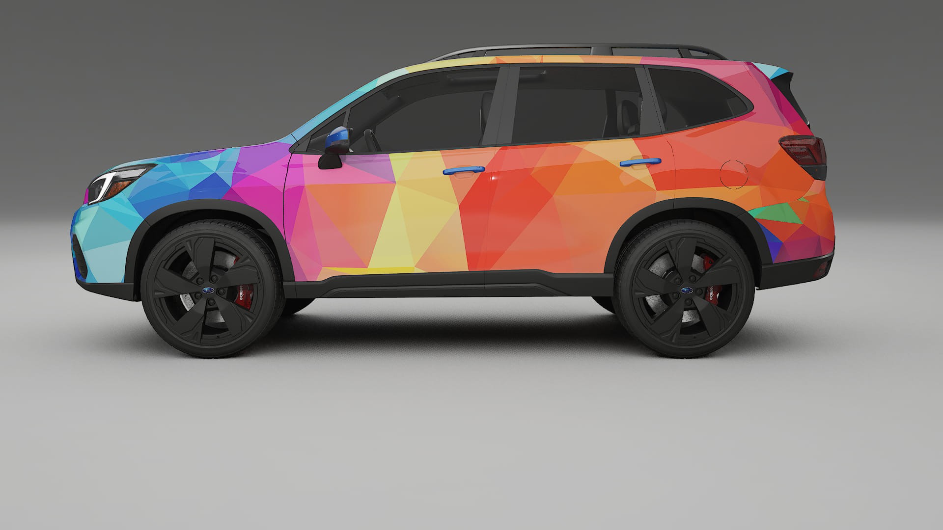 Subaru Forester V SK prefacelift pre-LCI VECTOR VIBE – Kit Wrap PPF Personalizado em Filme de Poliuretano Imprimível