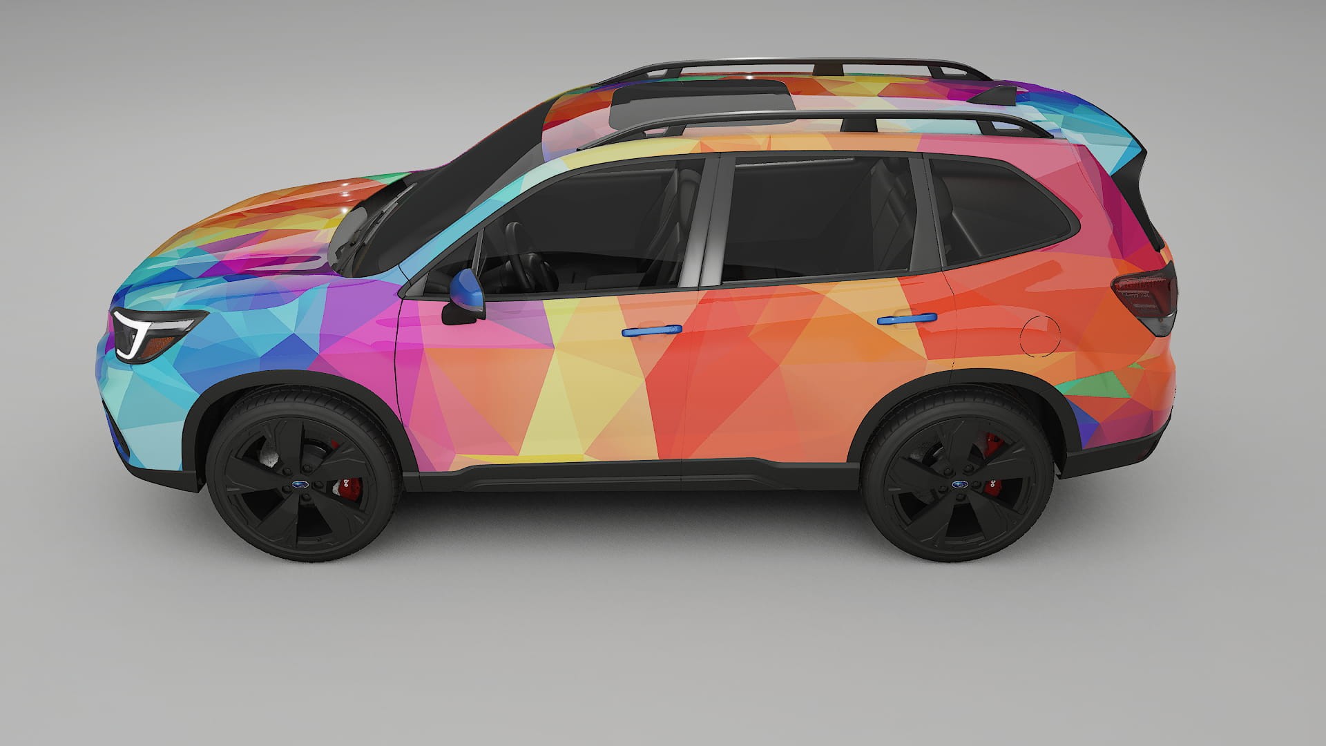 Subaru Forester V SK prefacelift pre-LCI VECTOR VIBE – Kit Wrap PPF Personalizado em Filme de Poliuretano Imprimível