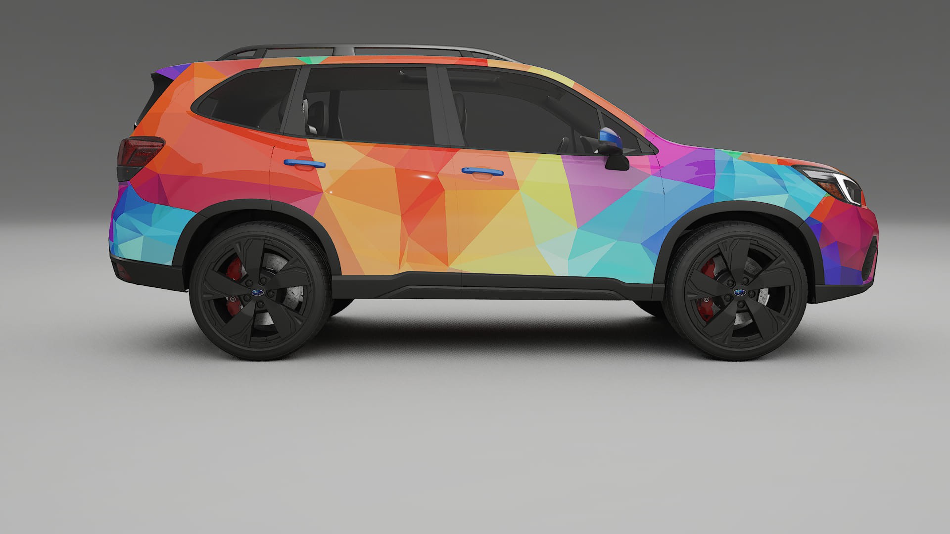 Subaru Forester V SK prefacelift pre-LCI VECTOR VIBE – Kit Wrap PPF Personalizado em Filme de Poliuretano Imprimível