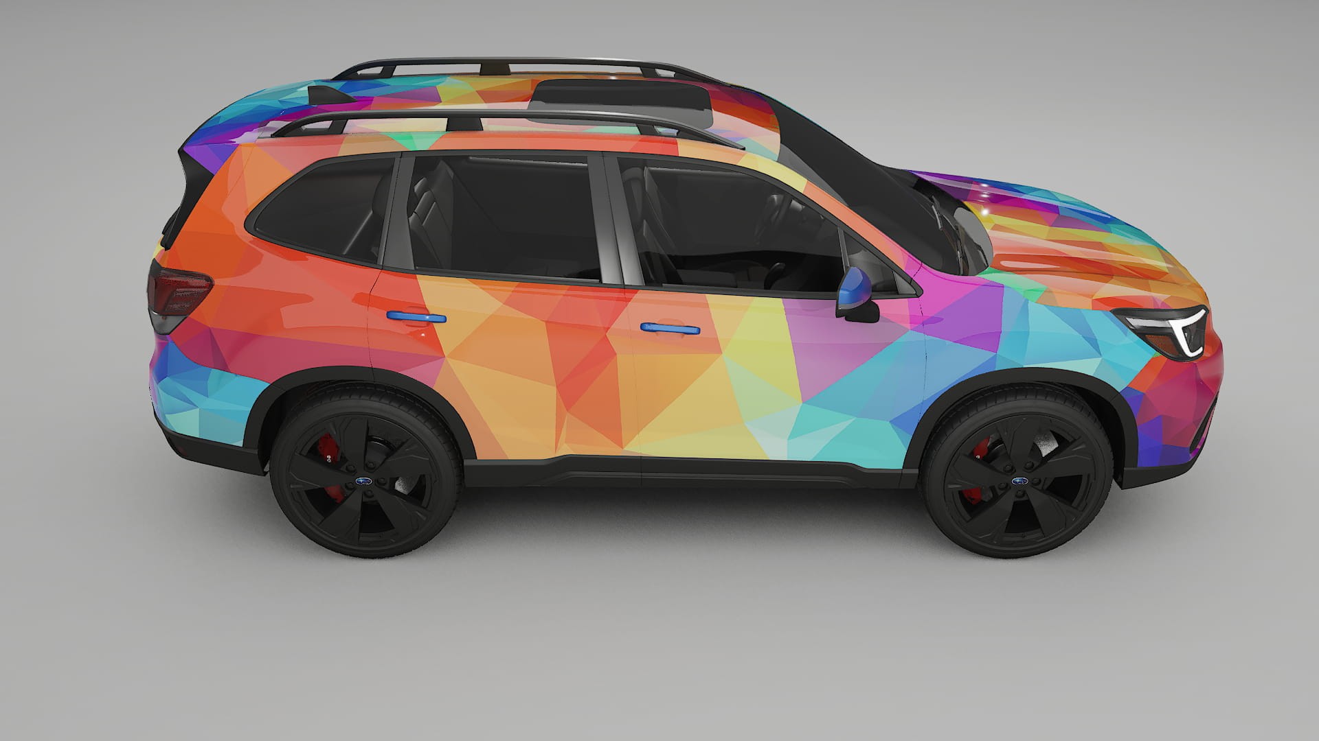 Subaru Forester V SK prefacelift pre-LCI VECTOR VIBE – Kit Wrap PPF Personalizado em Filme de Poliuretano Imprimível
