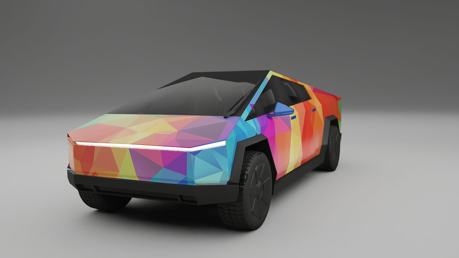 Tesla Cybertruck VECTOR VIBE – Kit Wrap PPF Personalizado em Filme de Poliuretano Imprimível