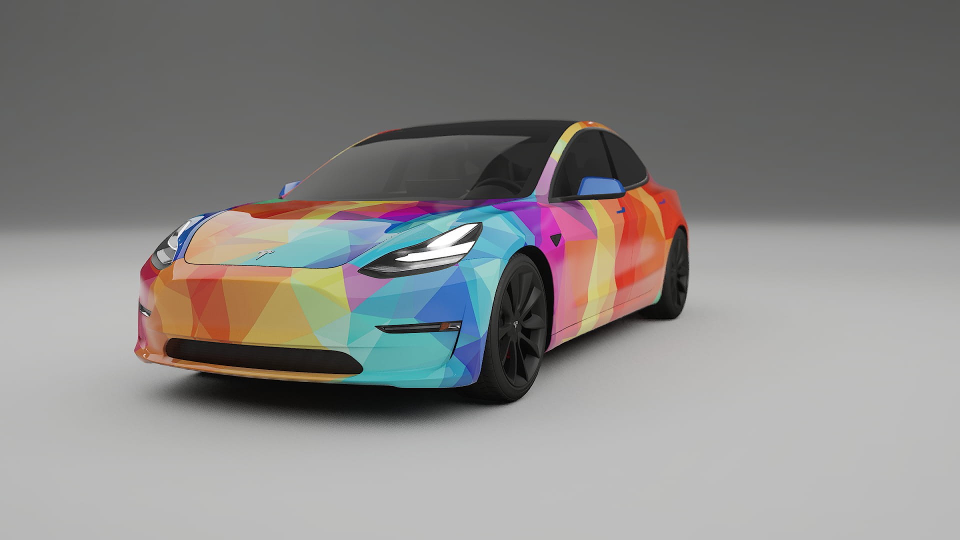Tesla Model 3 VECTOR VIBE – Kit Wrap PPF Personalizado em Filme de Poliuretano Imprimível
